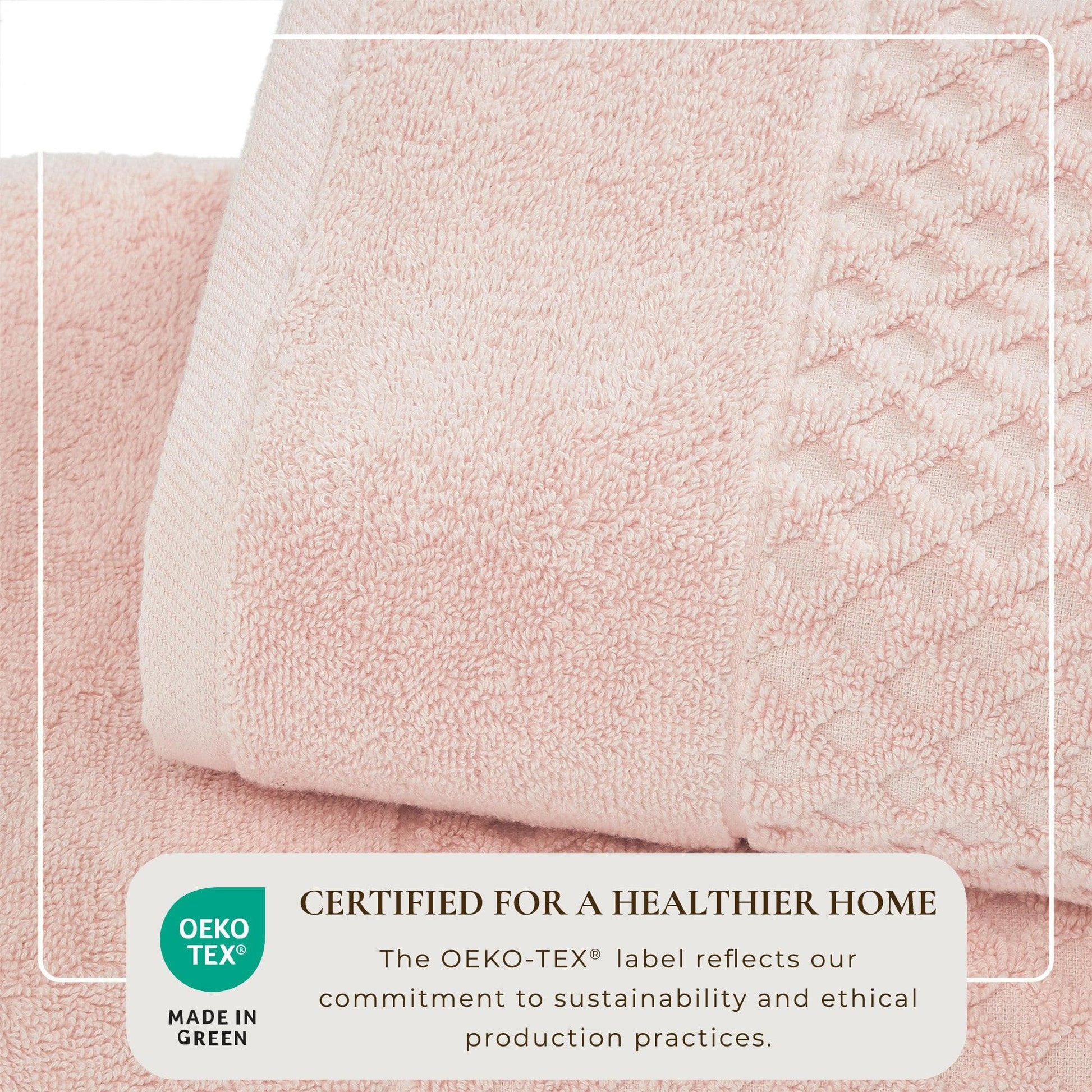 Cotton Diamond Waffle Weave Bath Towel Set - Grayson Collection - Best Buy Furniture