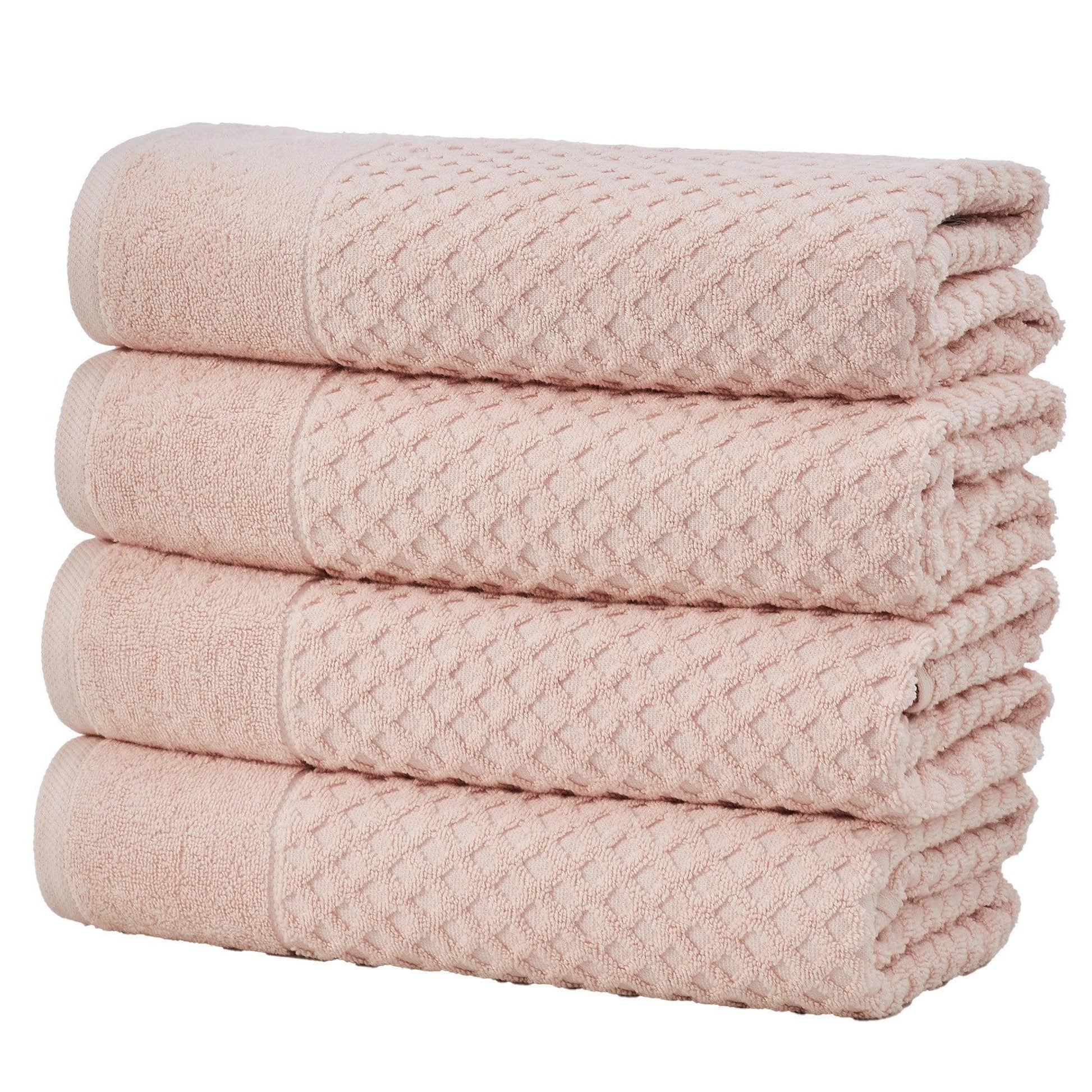 Cotton Diamond Waffle Weave Bath Towel Set - Grayson Collection - Best Buy Furniture