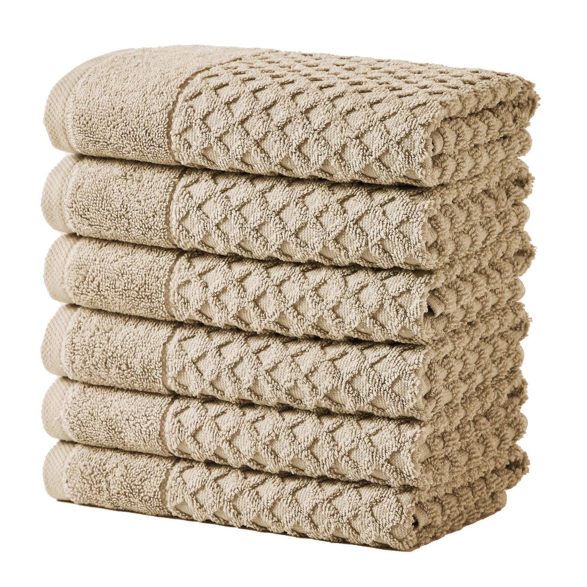 Cotton Diamond Waffle Weave Bath Towel Set - Grayson Collection - Best Buy Furniture