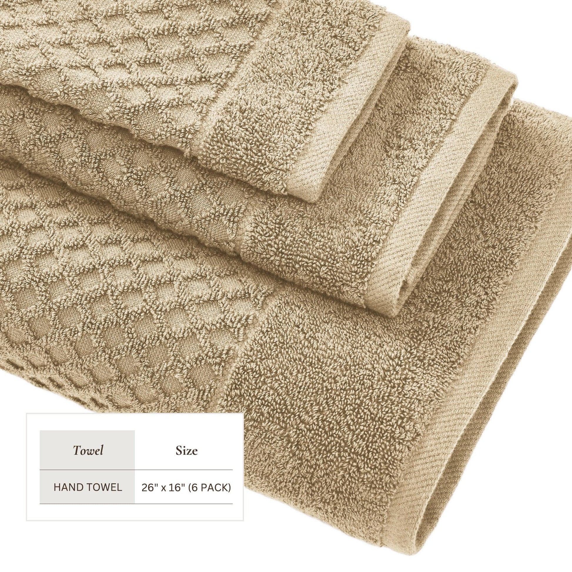 Cotton Diamond Waffle Weave Bath Towel Set - Grayson Collection - Best Buy Furniture