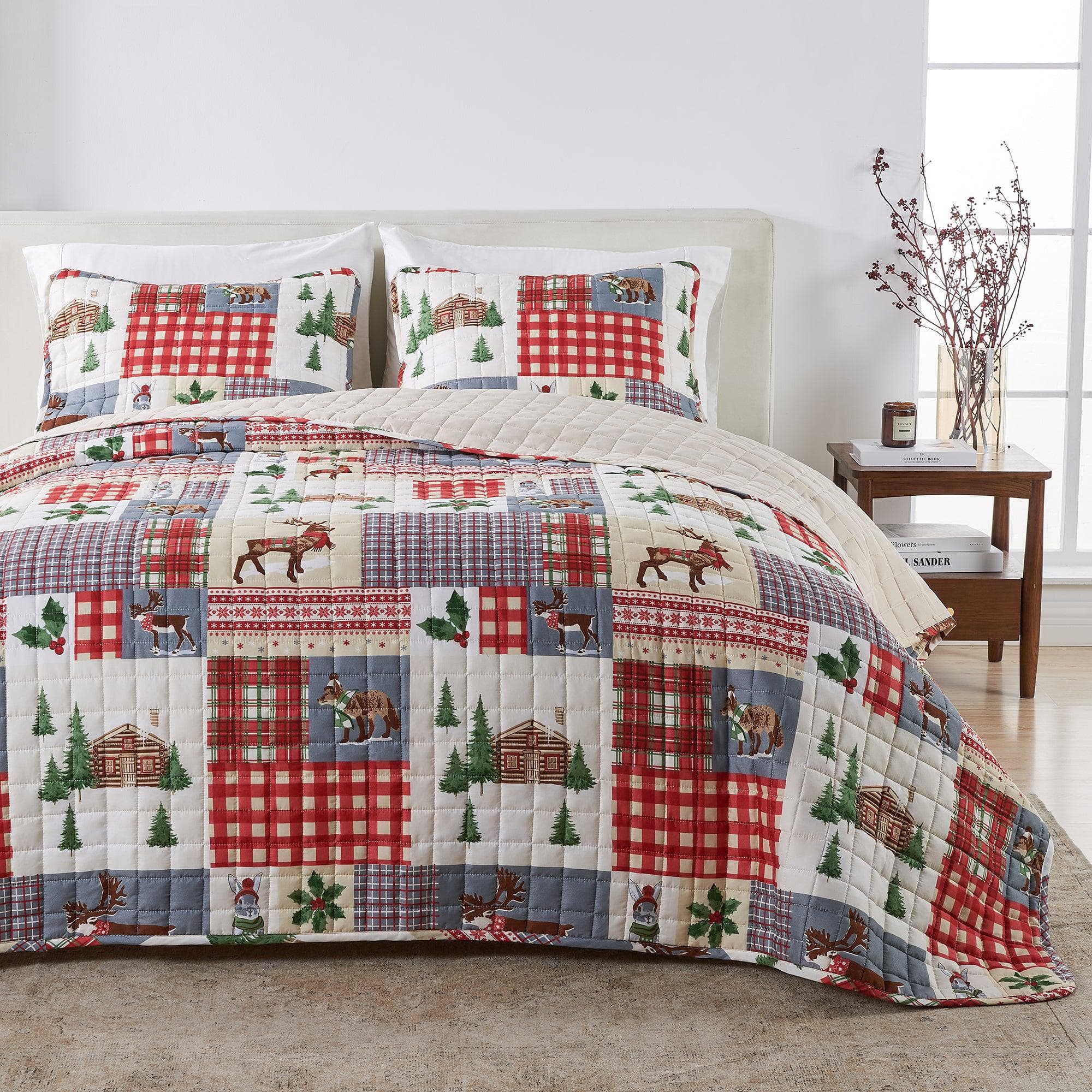 Colorful Holiday Quilt Set - Midnight Magic Collection - Best Buy Furniture