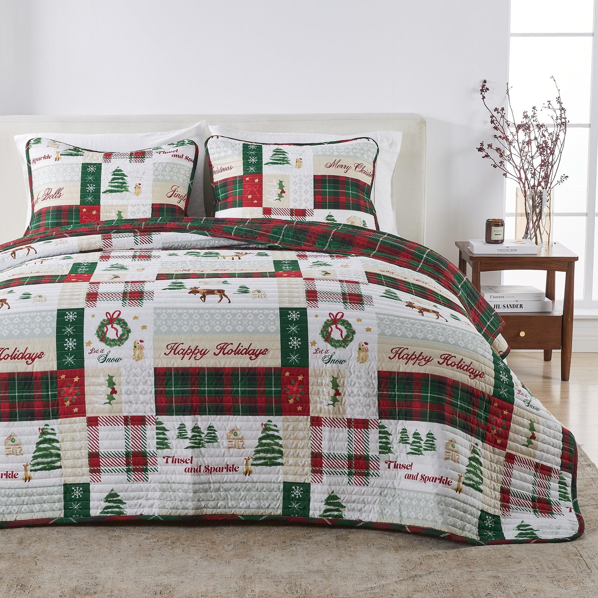 Colorful Holiday Quilt Set - Midnight Magic Collection - Best Buy Furniture