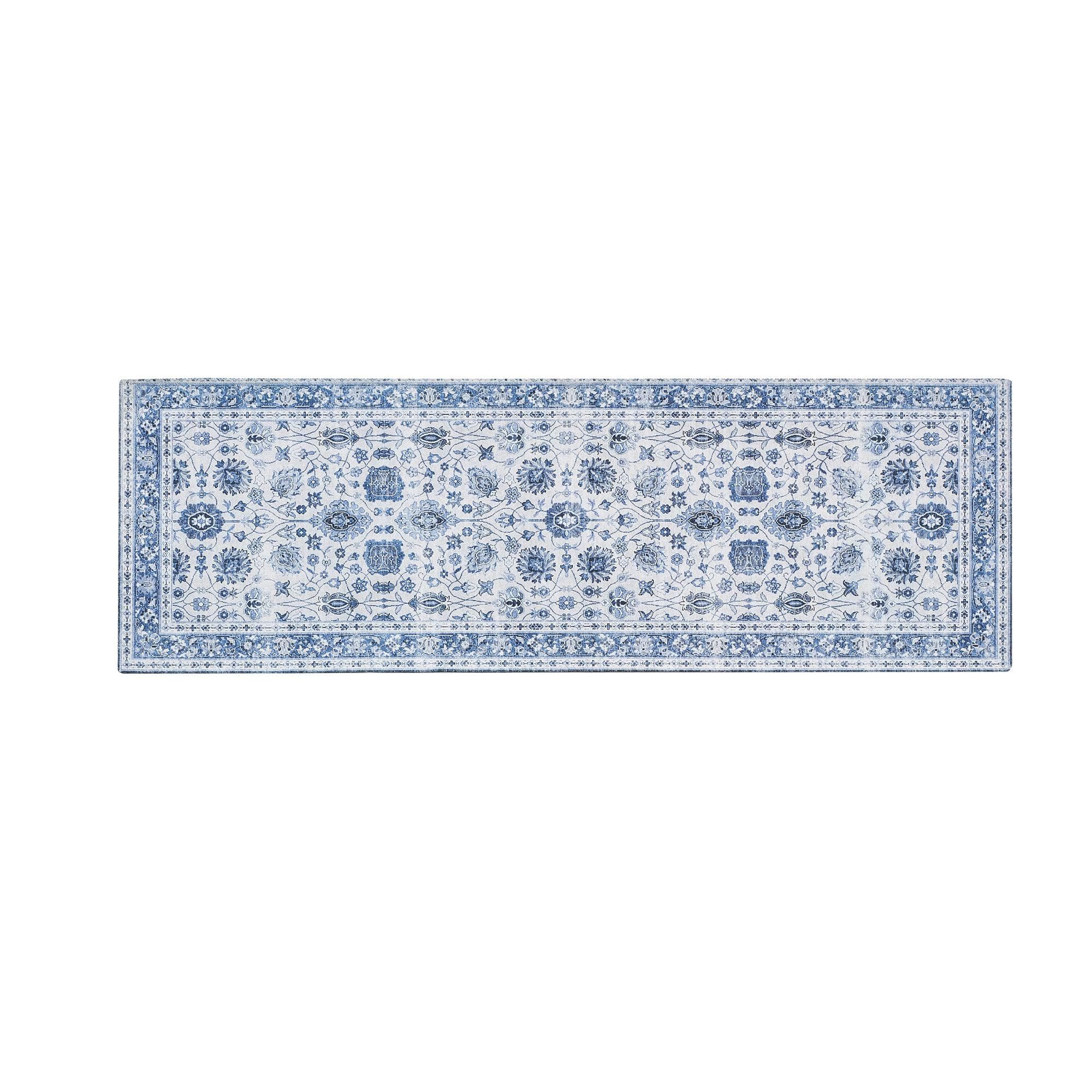 Floral Machine Washable Accent Runner 2'4" x 7' - Matra Collection - Best Buy Furniture