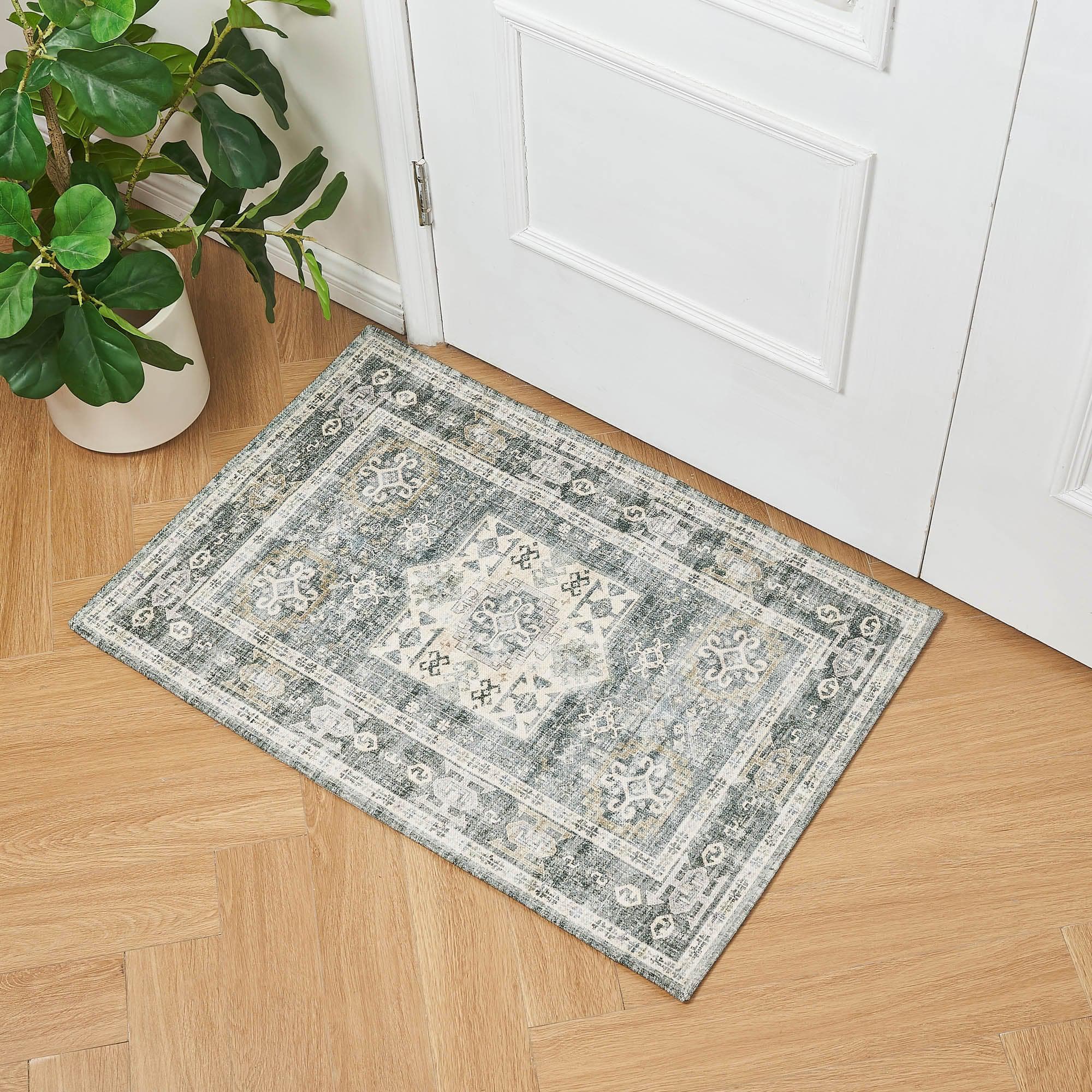 Medallion Machine Washable Accent Rug 2' x 3' - Nava Collection - Best Buy Furniture