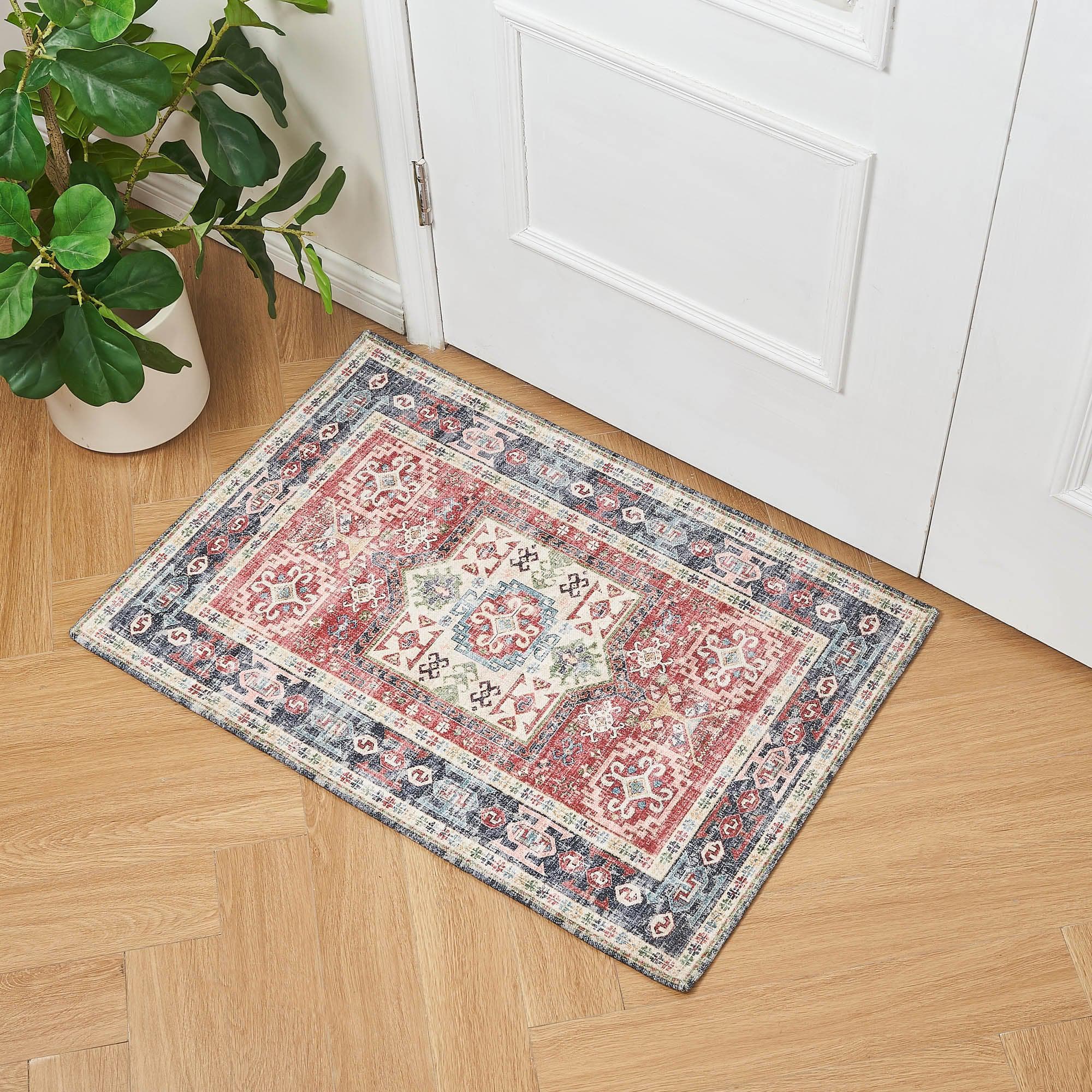 Medallion Machine Washable Accent Rug 2' x 3' - Nava Collection - Best Buy Furniture