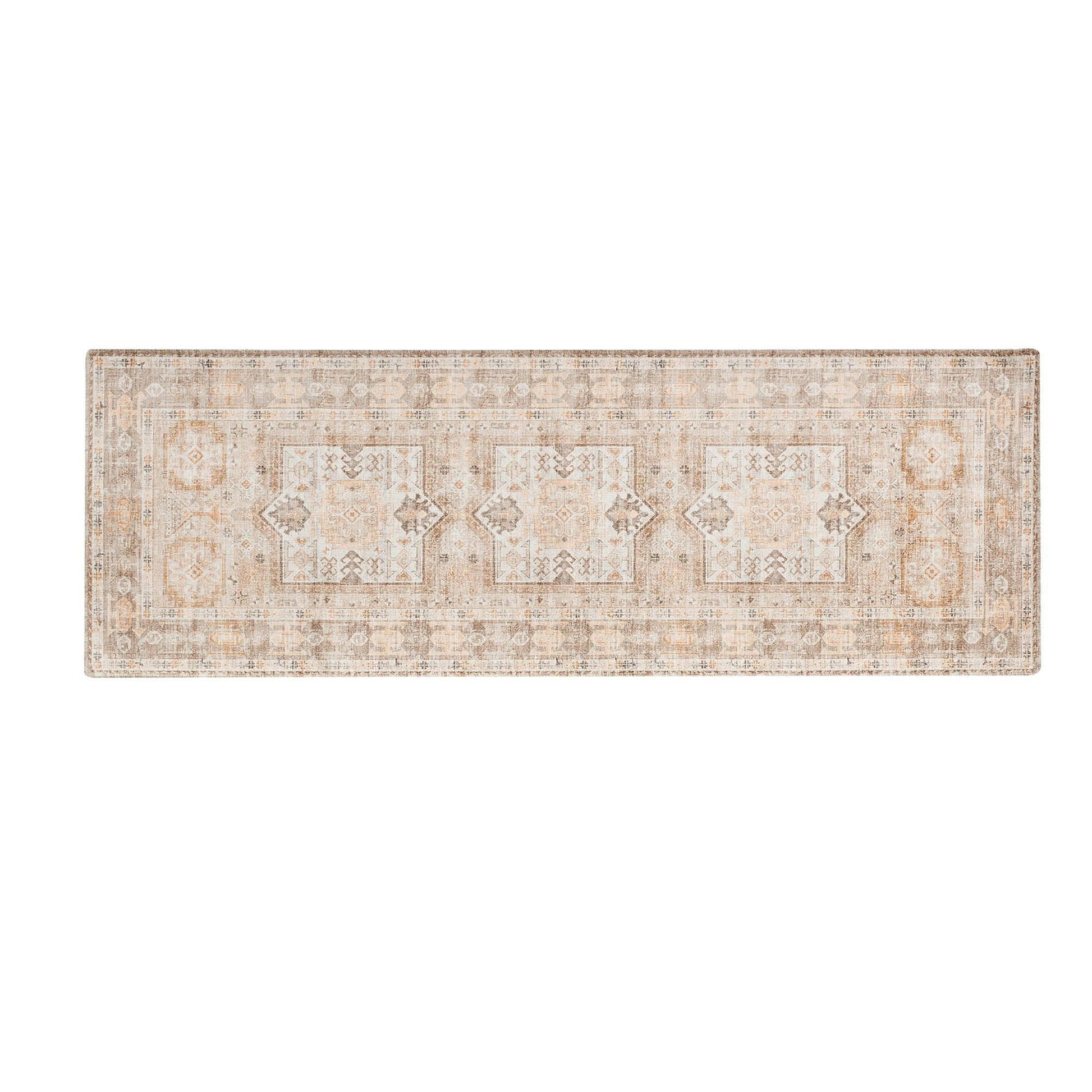 Medallion Machine Washable Accent Runner 2'4" x 7' - Nava Collection - Best Buy Furniture