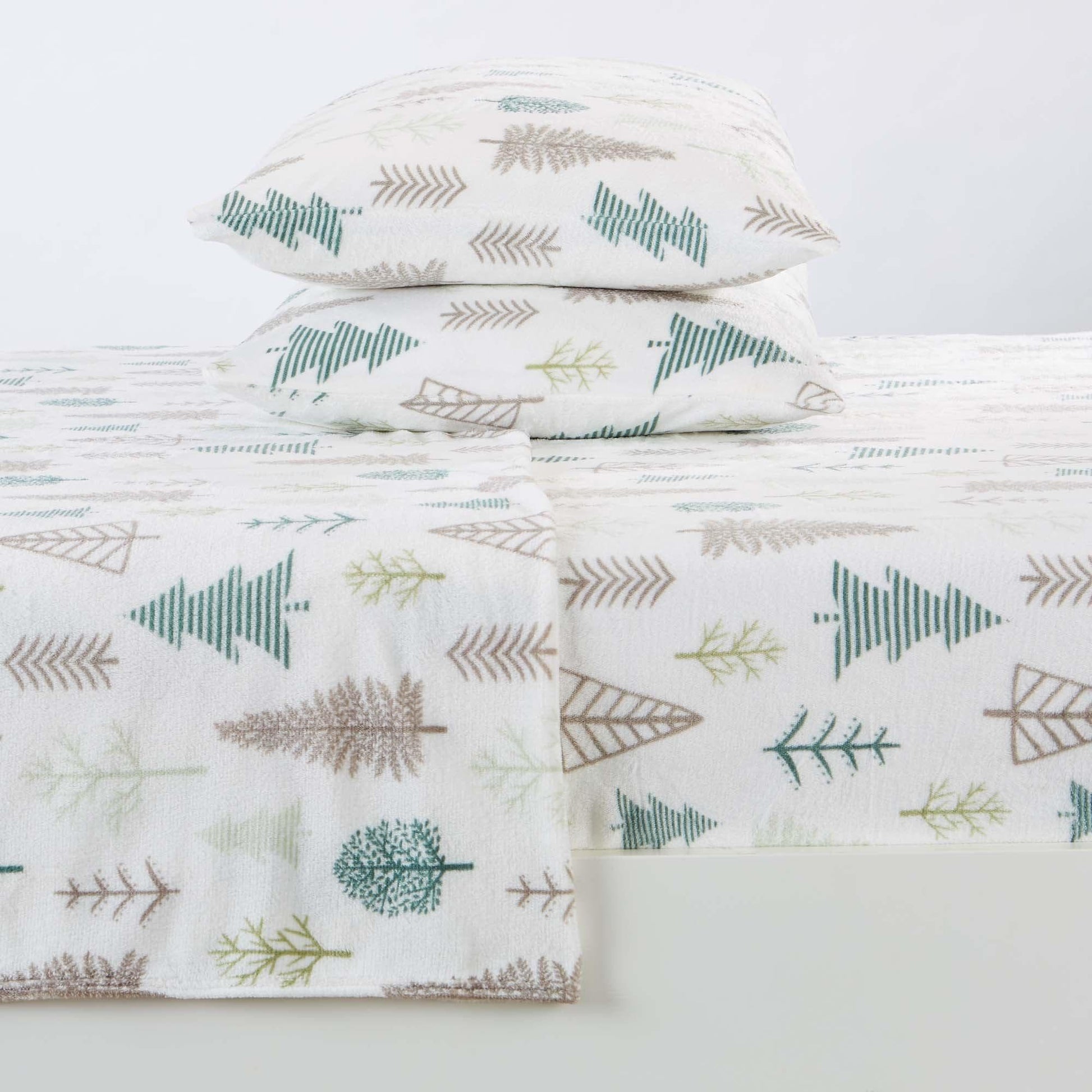 4-Piece Printed Plush Sheet - Velvet Luxe Collection - Best Buy Furniture