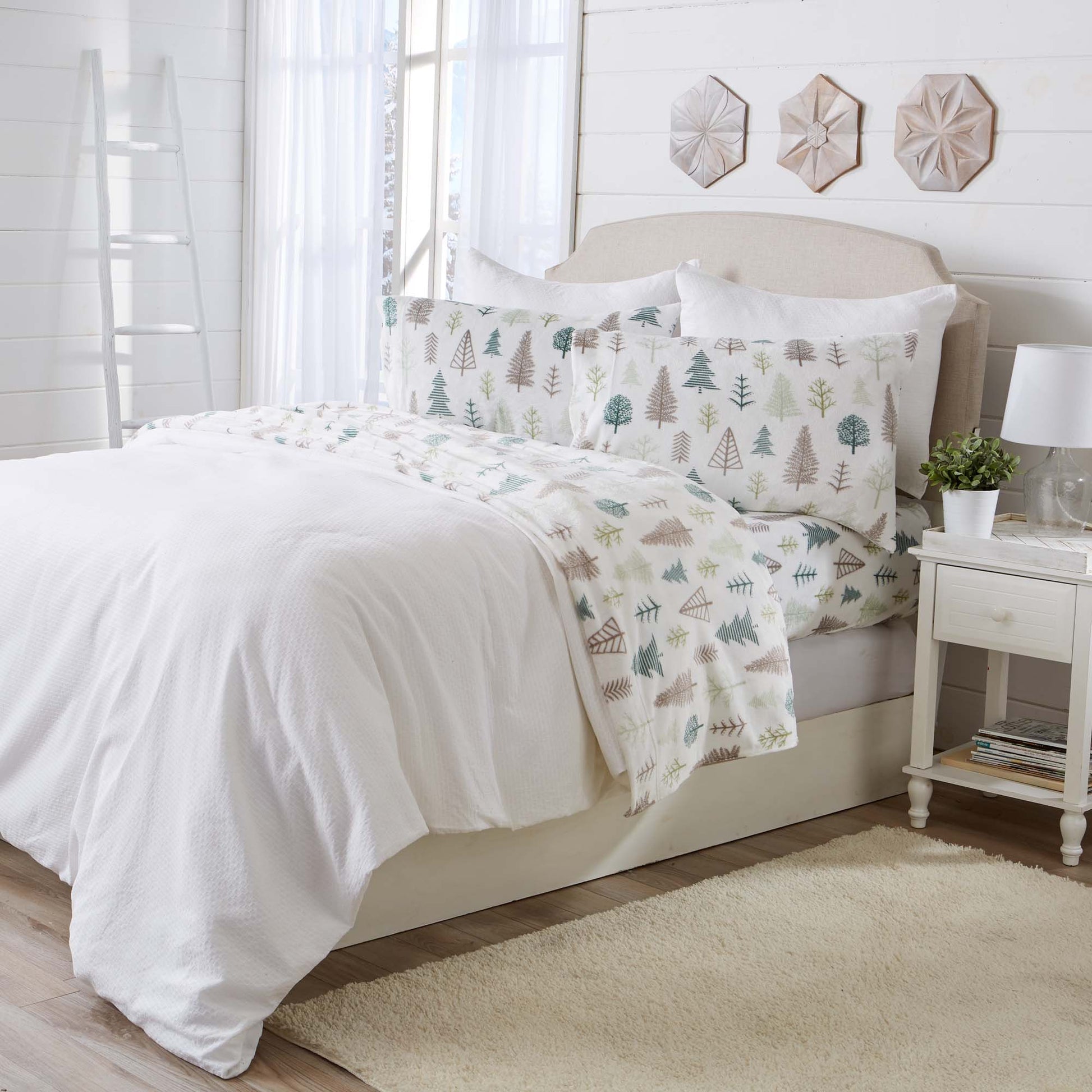 4-Piece Printed Plush Sheet - Velvet Luxe Collection - Best Buy Furniture