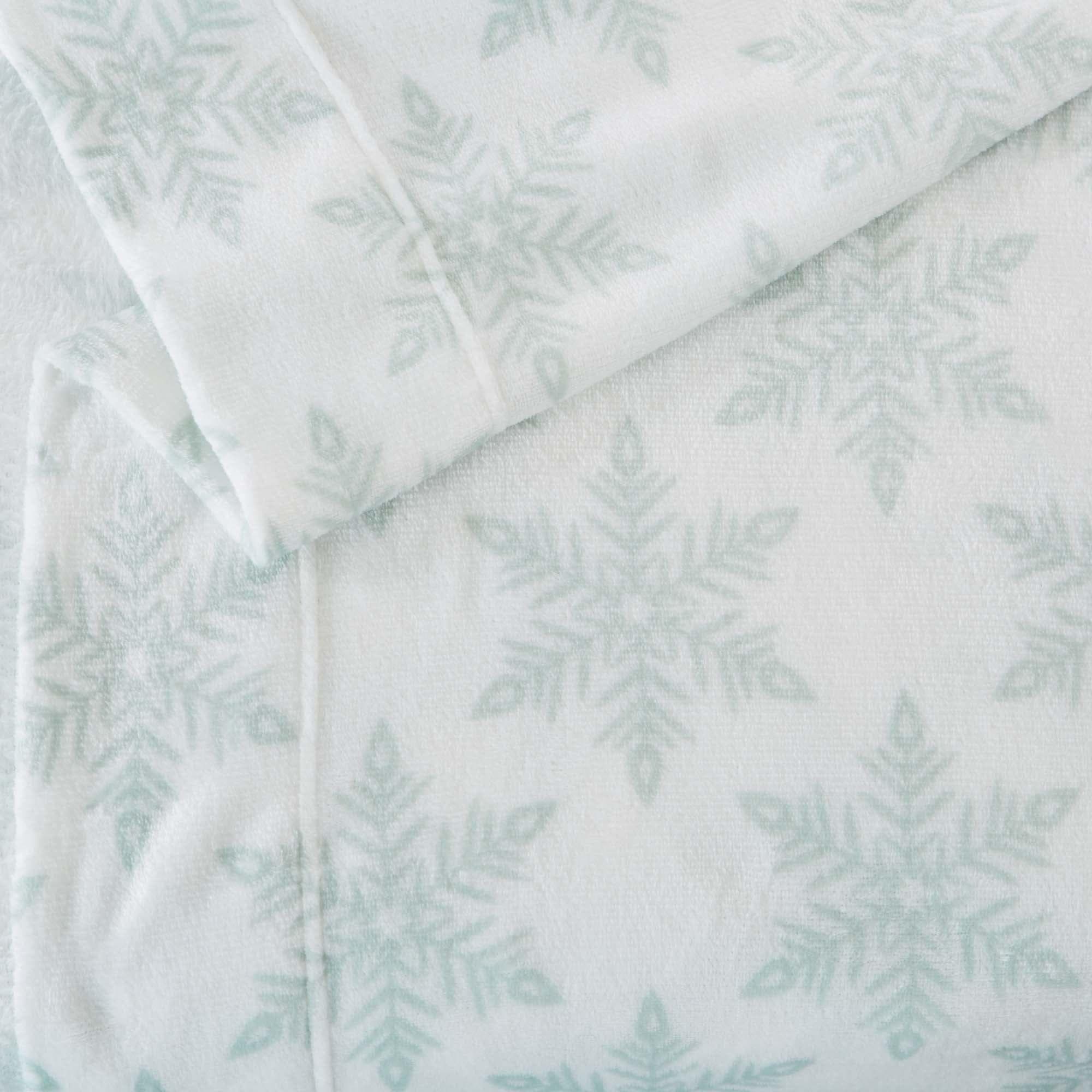 4-Piece Printed Plush Sheet - Velvet Luxe Collection - Best Buy Furniture