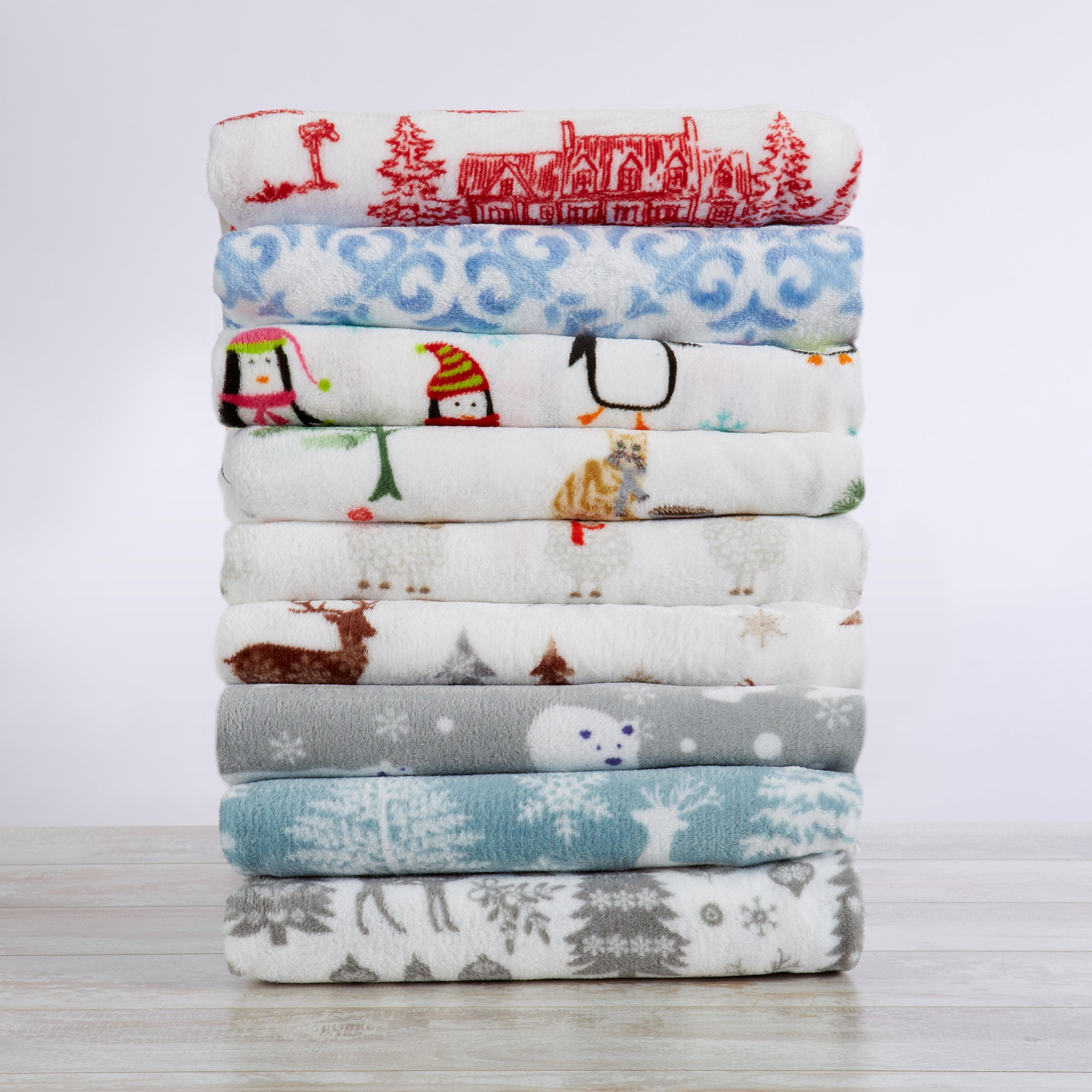 4-Piece Printed Plush Sheet - Velvet Luxe Collection - Best Buy Furniture