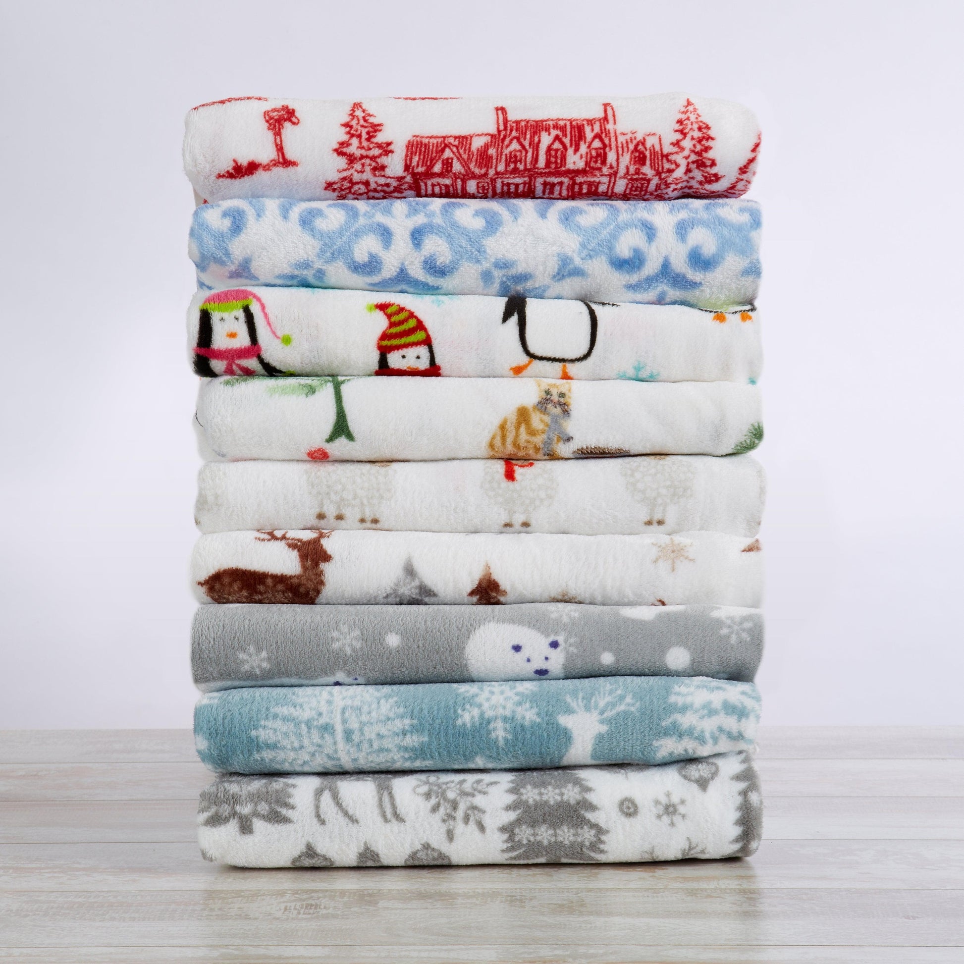 4-Piece Printed Plush Sheet - Velvet Luxe Collection - Best Buy Furniture