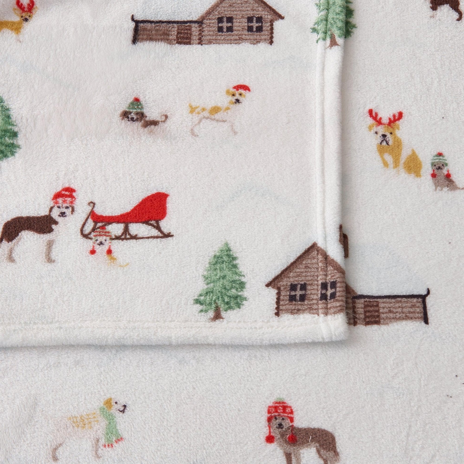 4-Piece Printed Plush Sheet - Velvet Luxe Collection - Best Buy Furniture