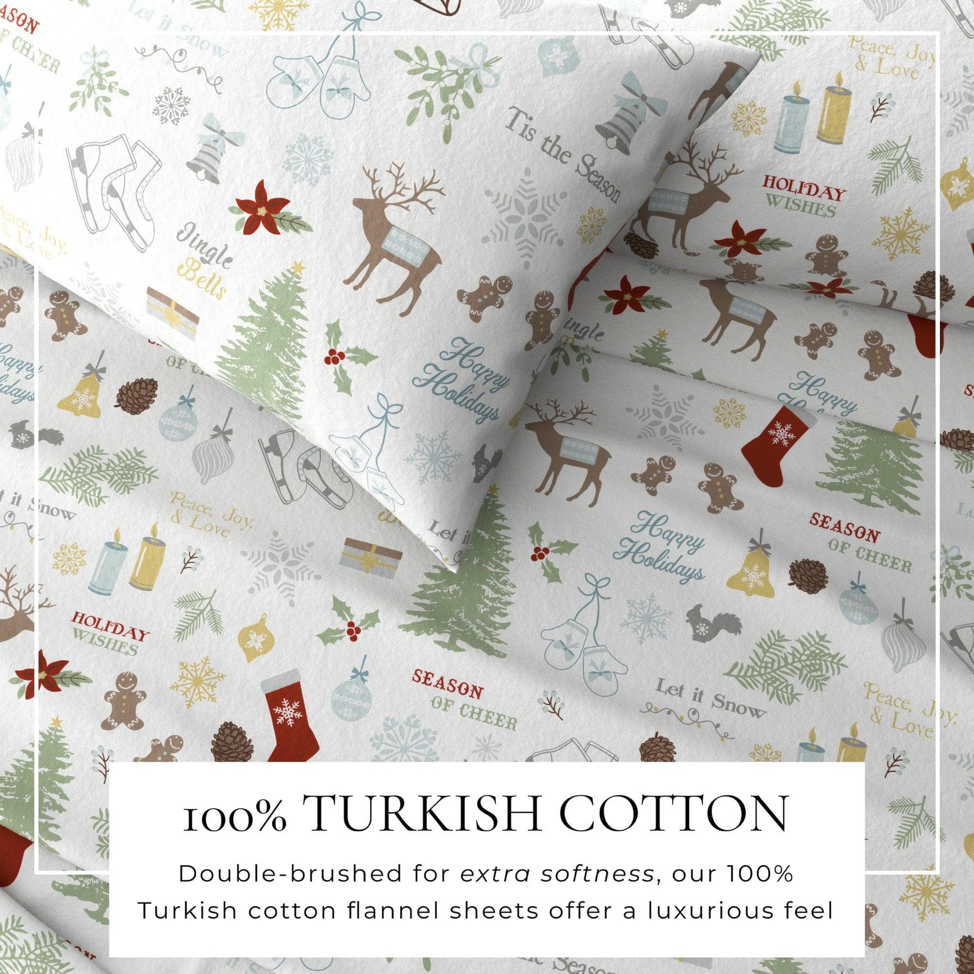 4-Piece Turkish Cotton Flannel Sheet - Whittaker Collection - Best Buy Furniture
