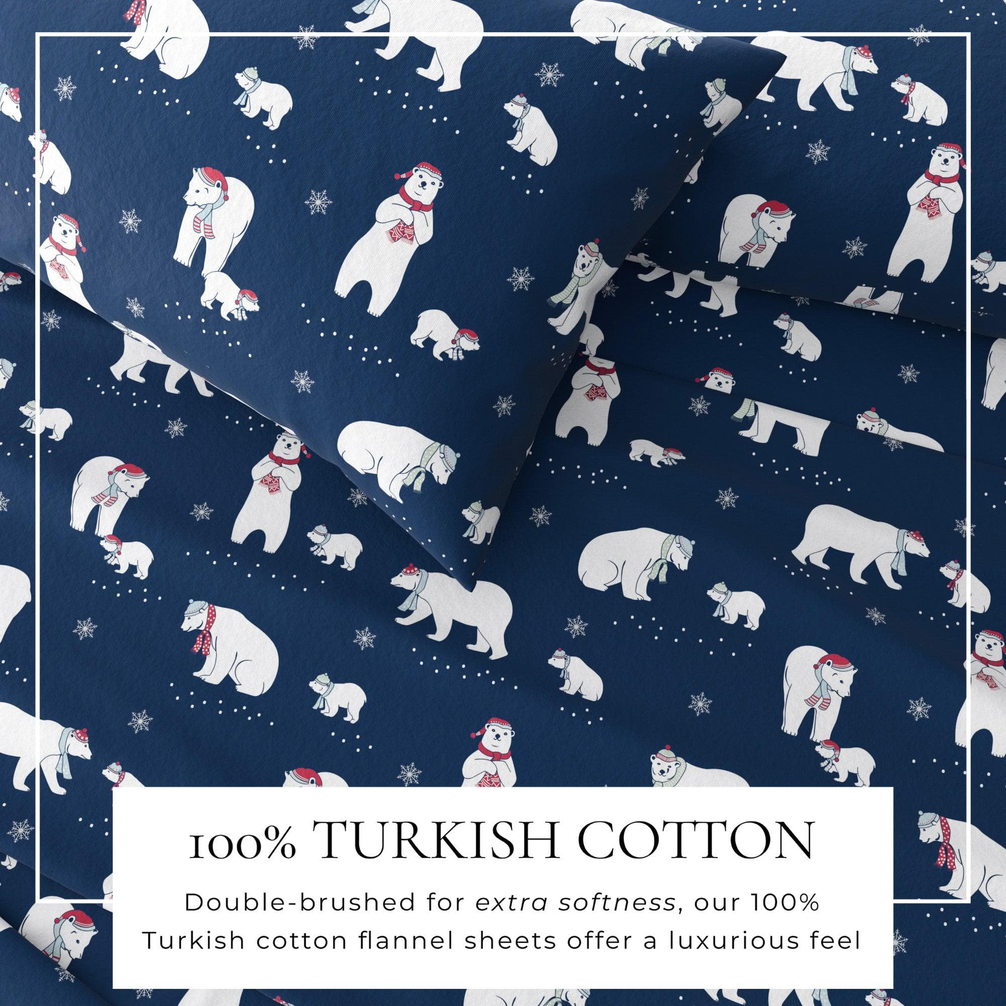 4-Piece Turkish Cotton Flannel Sheet - Whittaker Collection - Best Buy Furniture