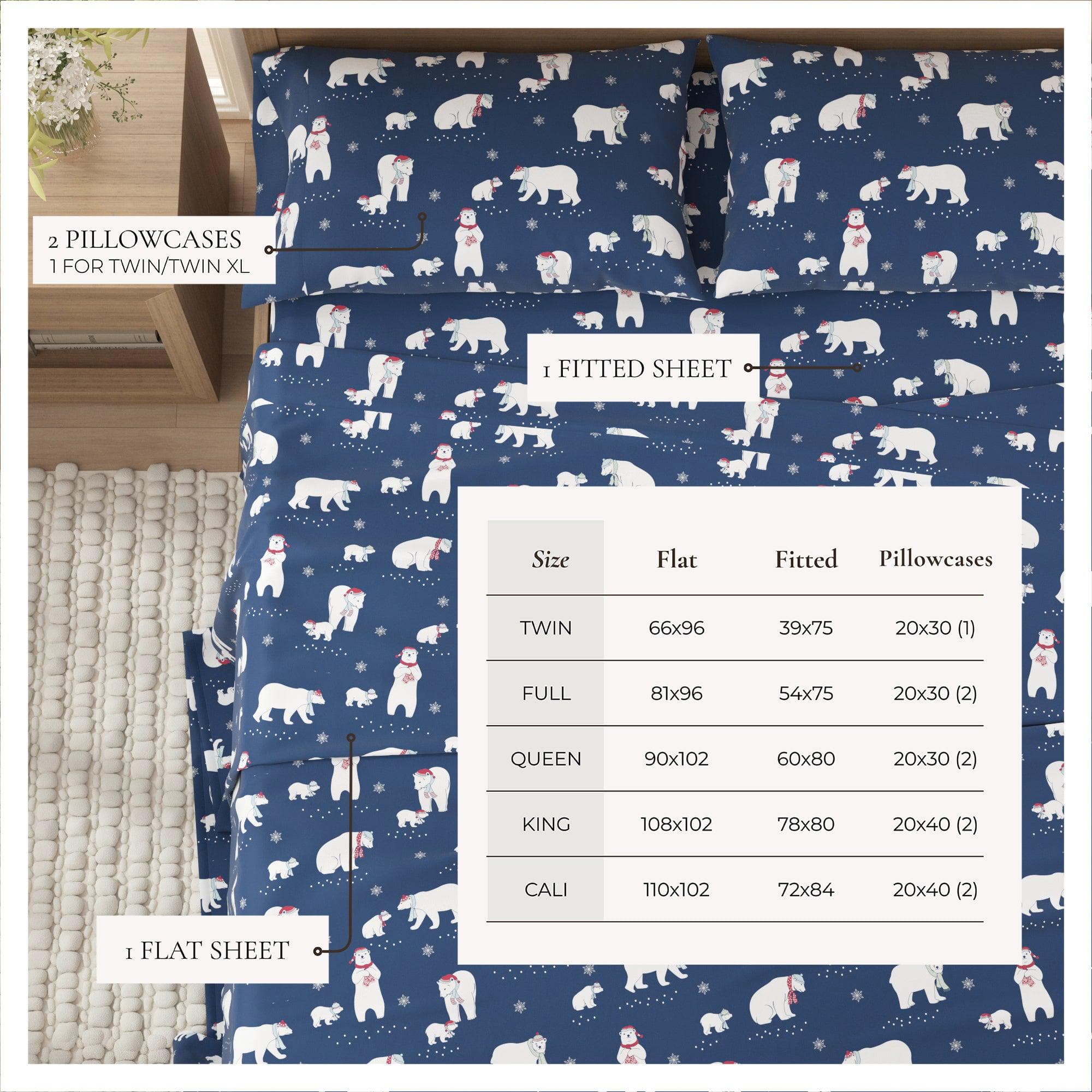 4-Piece Turkish Cotton Flannel Sheet - Whittaker Collection - Best Buy Furniture