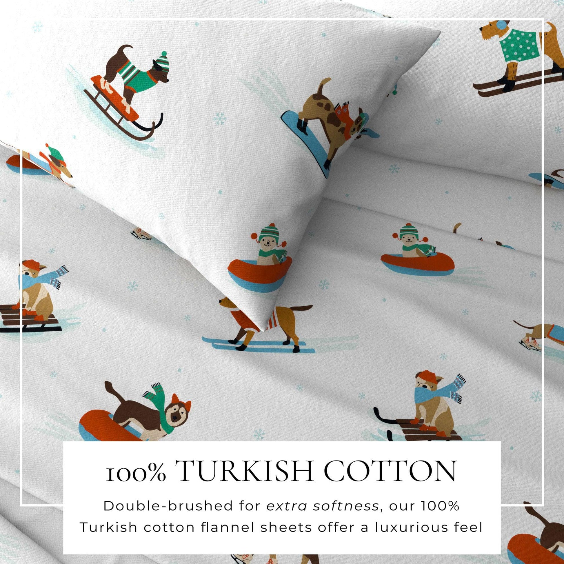 4-Piece Turkish Cotton Flannel Sheet - Whittaker Collection - Best Buy Furniture