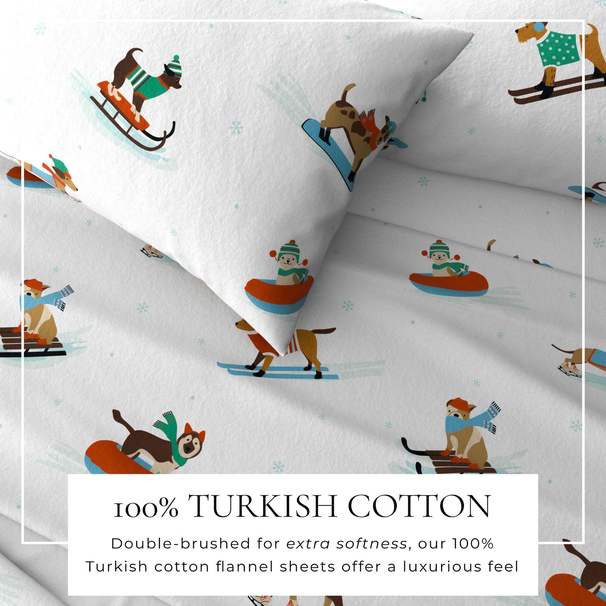 4-Piece Turkish Cotton Flannel Sheet - Whittaker Collection - Best Buy Furniture