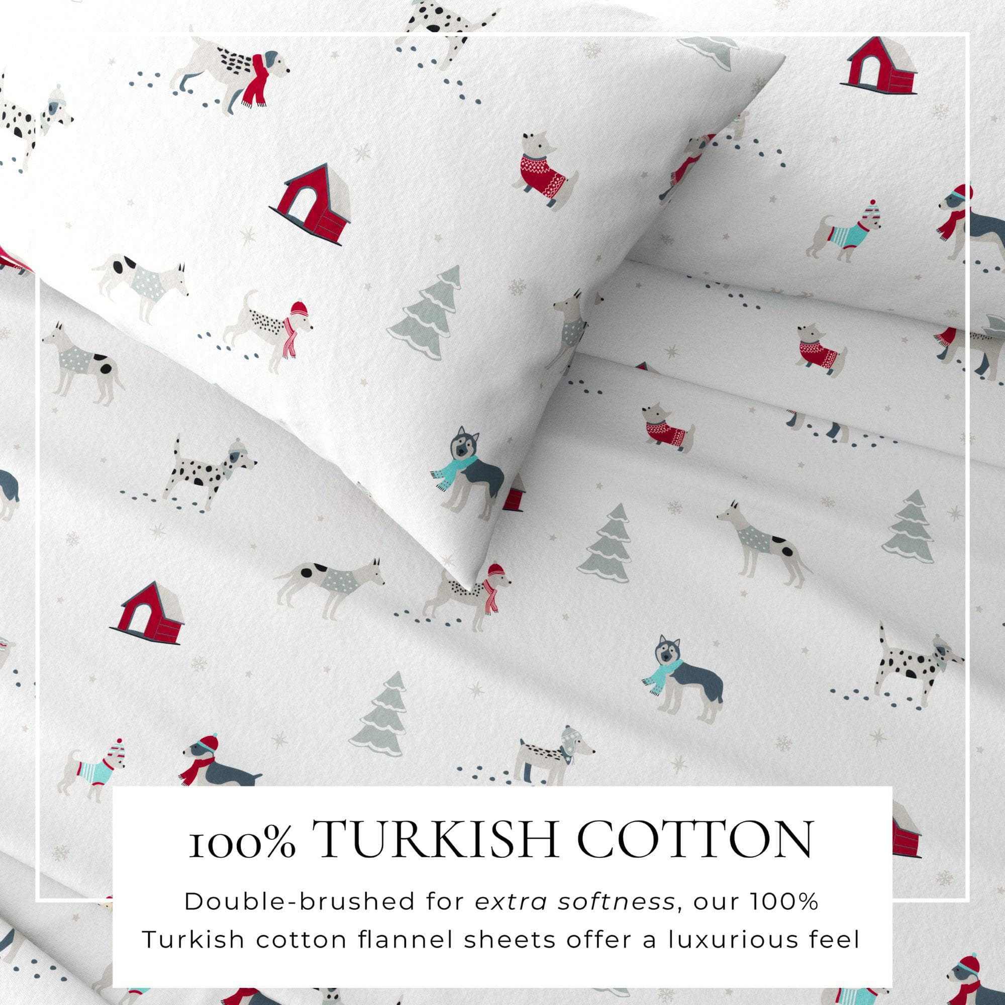 4-Piece Turkish Cotton Flannel Sheet - Whittaker Collection - Best Buy Furniture