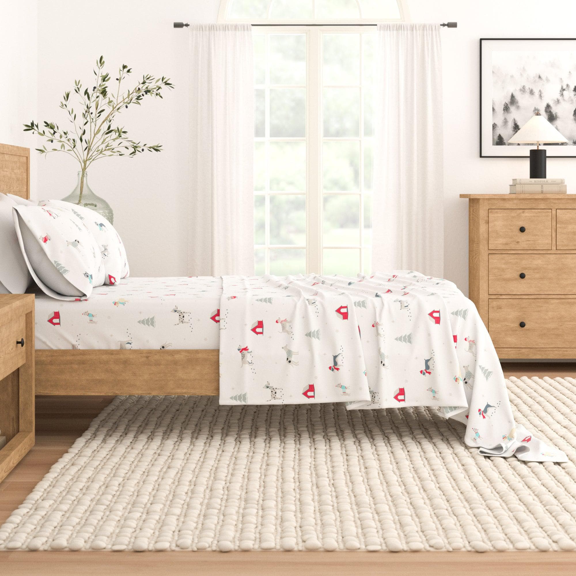 4-Piece Turkish Cotton Flannel Sheet - Whittaker Collection - Best Buy Furniture