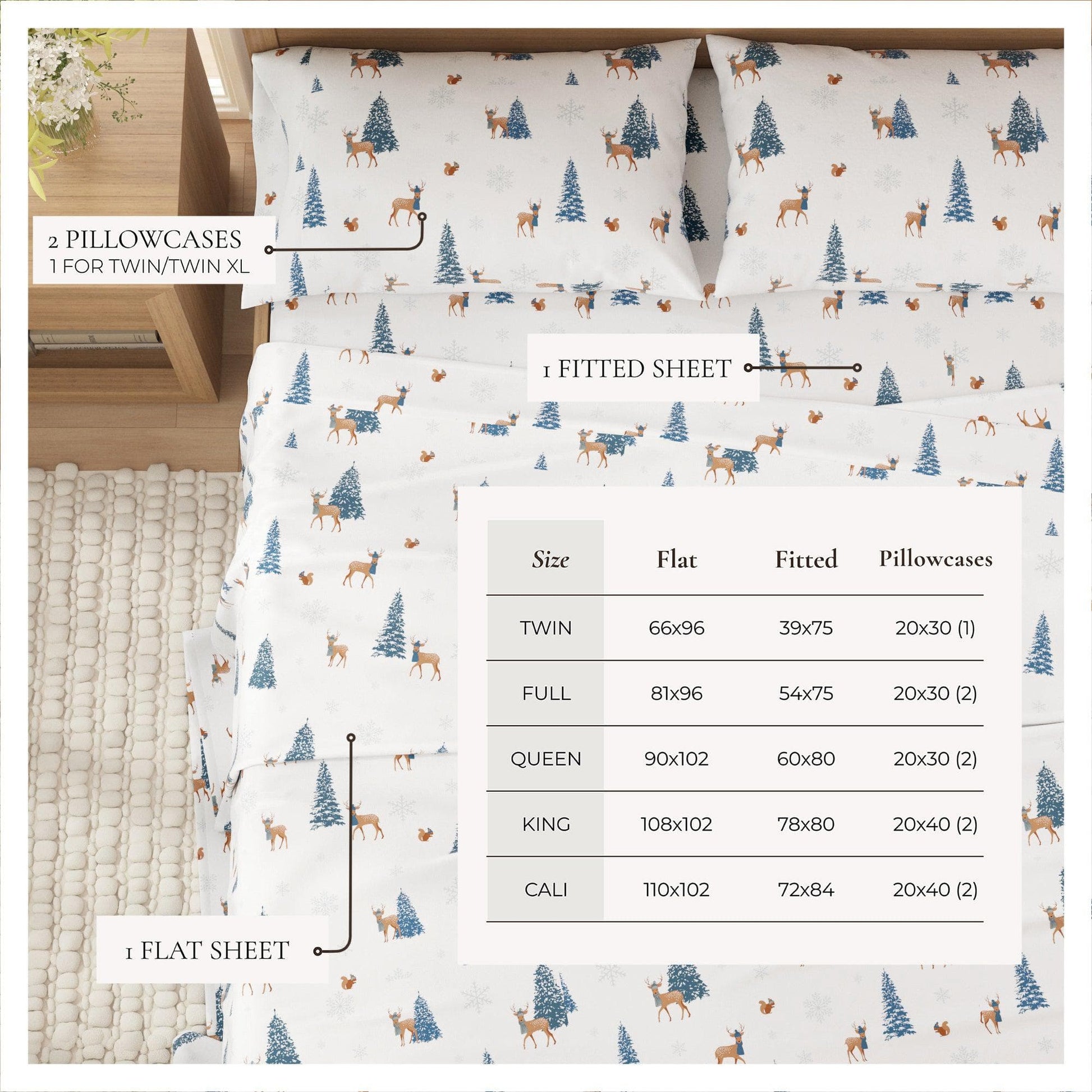 4-Piece Turkish Cotton Flannel Sheet - Whittaker Collection - Best Buy Furniture