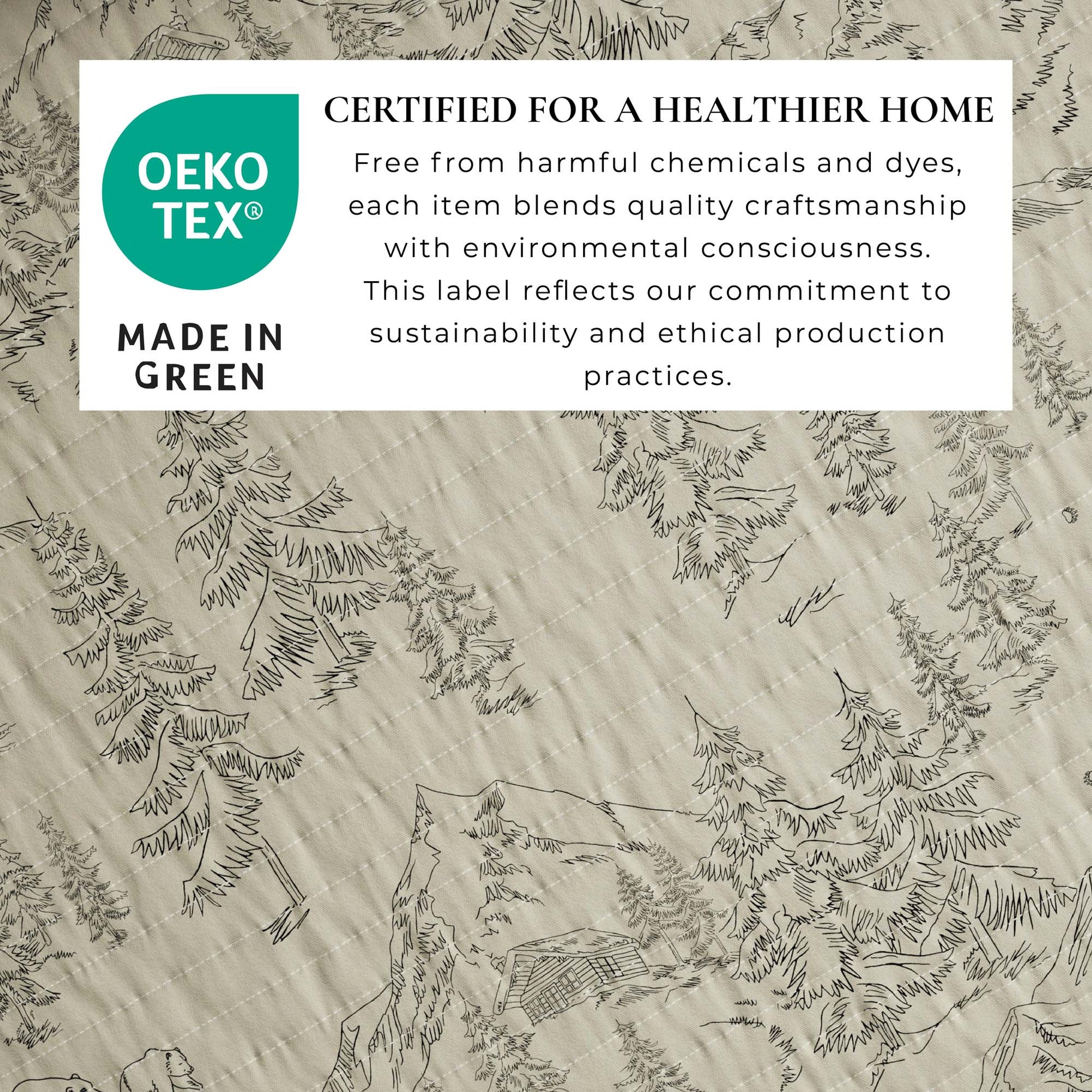 3 Piece Lodge Printed Quilt - Moonlight Ridge - Best Buy Furniture