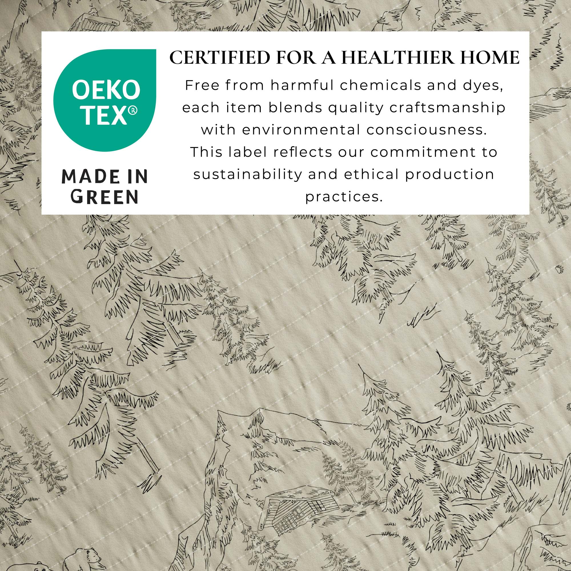 3 Piece Lodge Printed Quilt - Moonlight Ridge - Best Buy Furniture