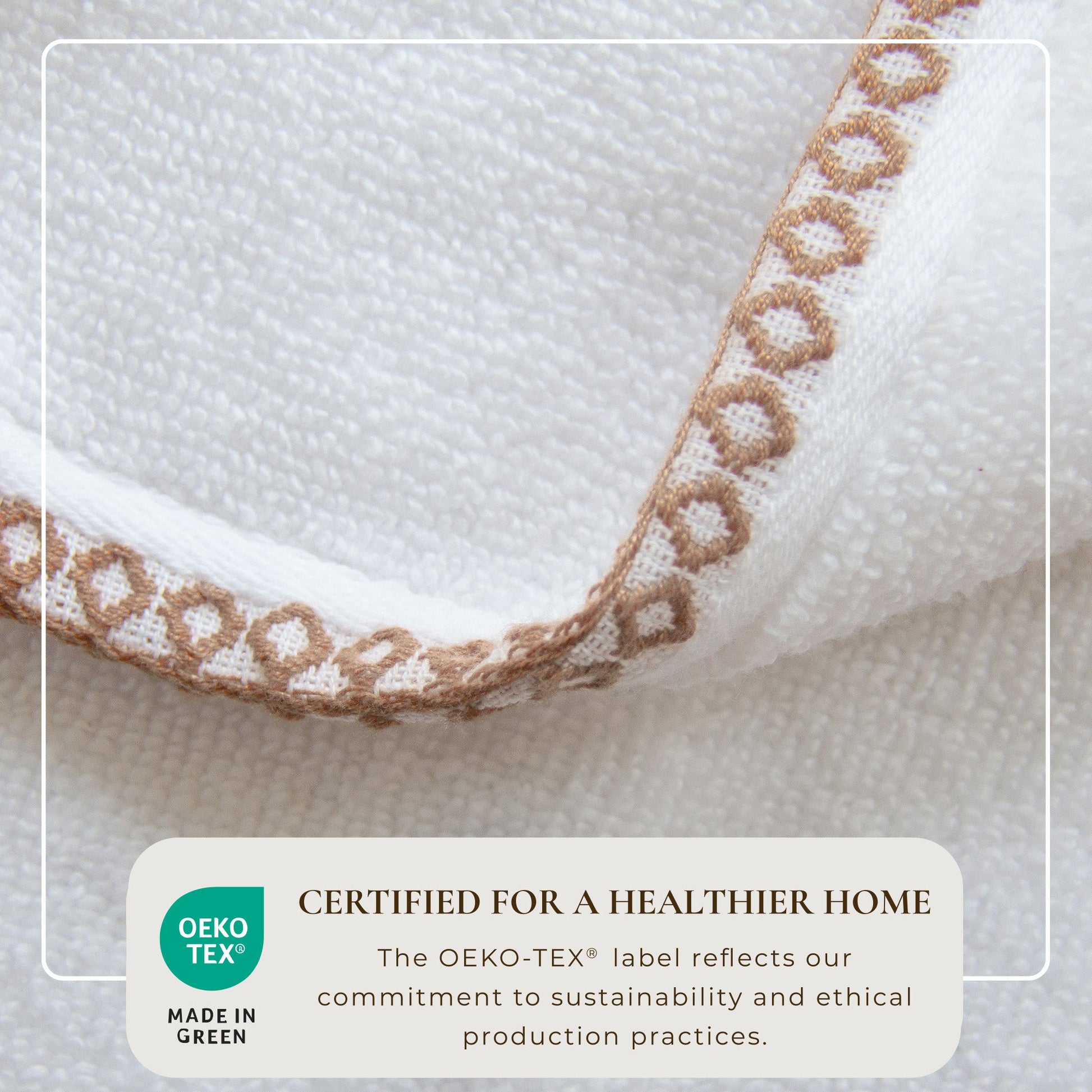 Cotton Border-Stitched 6-Piece Towel Set - Valery Collection - Best Buy Furniture