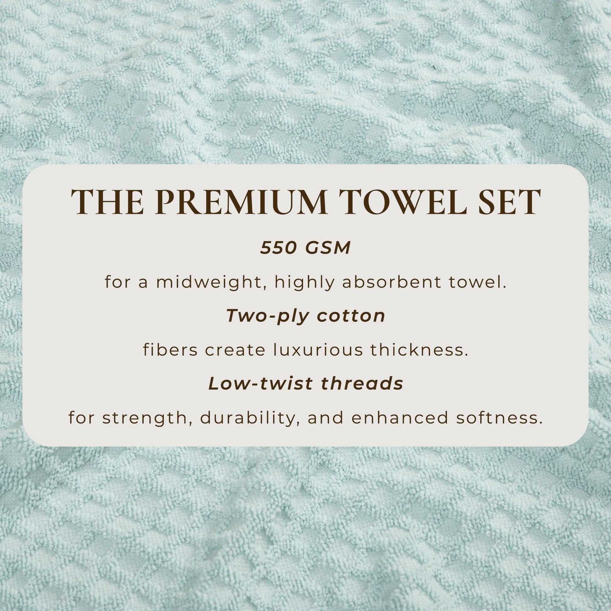 Cotton Diamond Waffle Weave Bath Towel Set - Grayson Collection - Best Buy Furniture