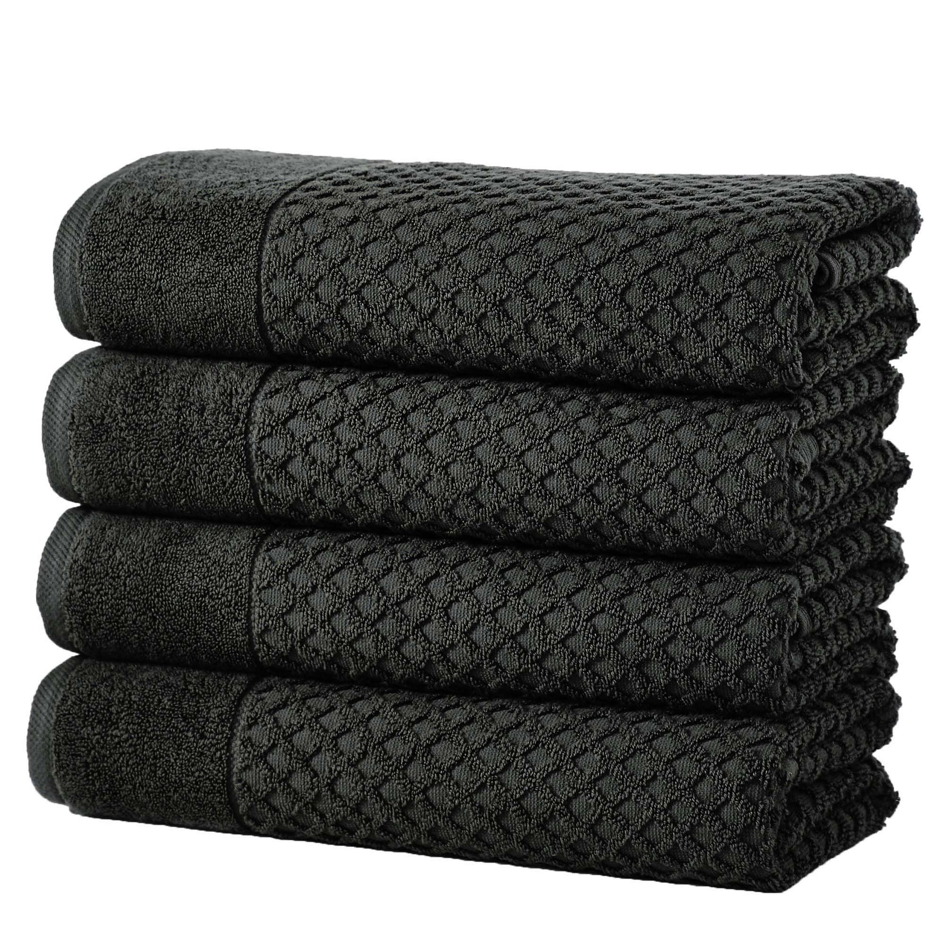 Cotton Diamond Waffle Weave Bath Towel Set - Grayson Collection - Best Buy Furniture