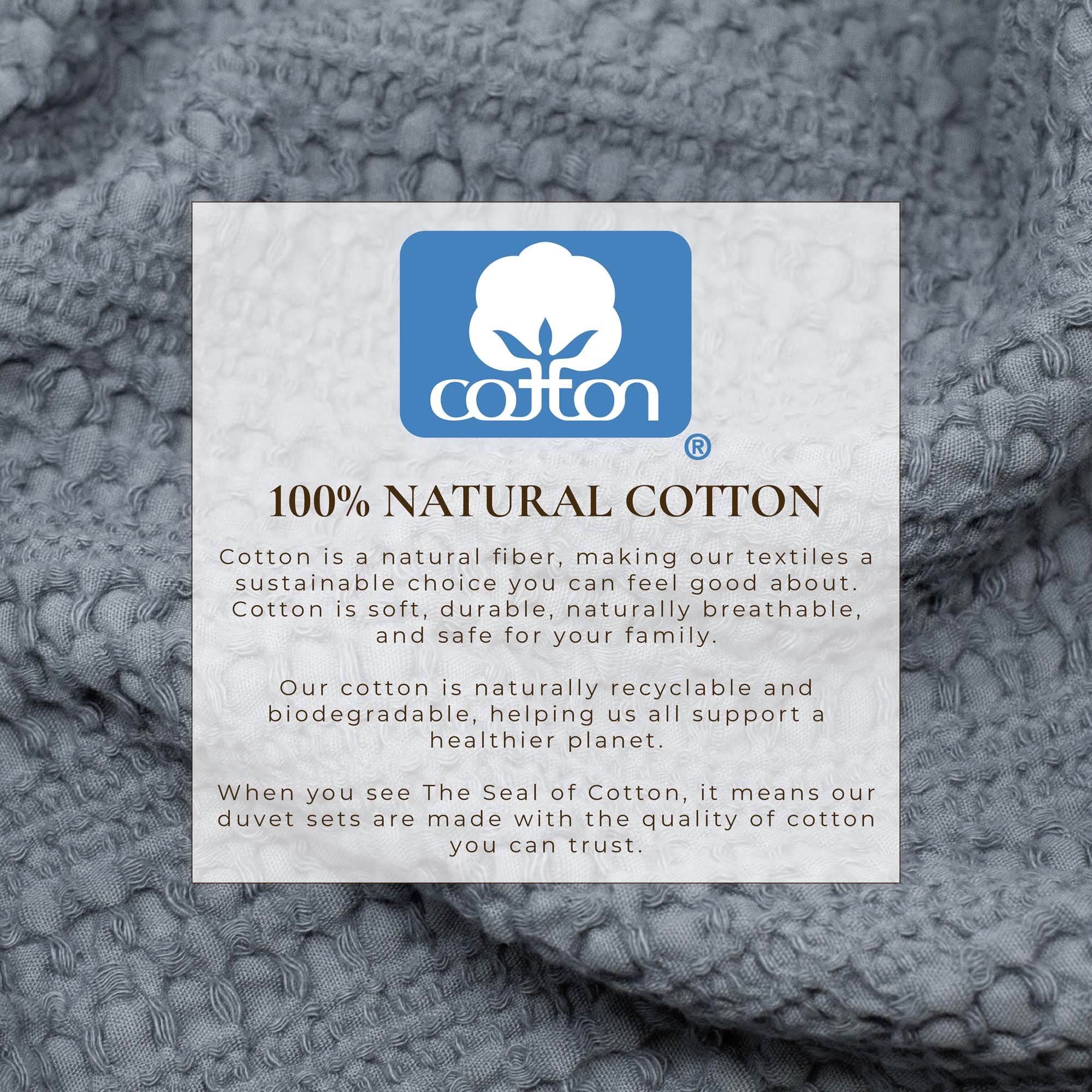 100% Cotton Honeycomb Waffle Duvet Set - Mattea Collection - Best Buy Furniture