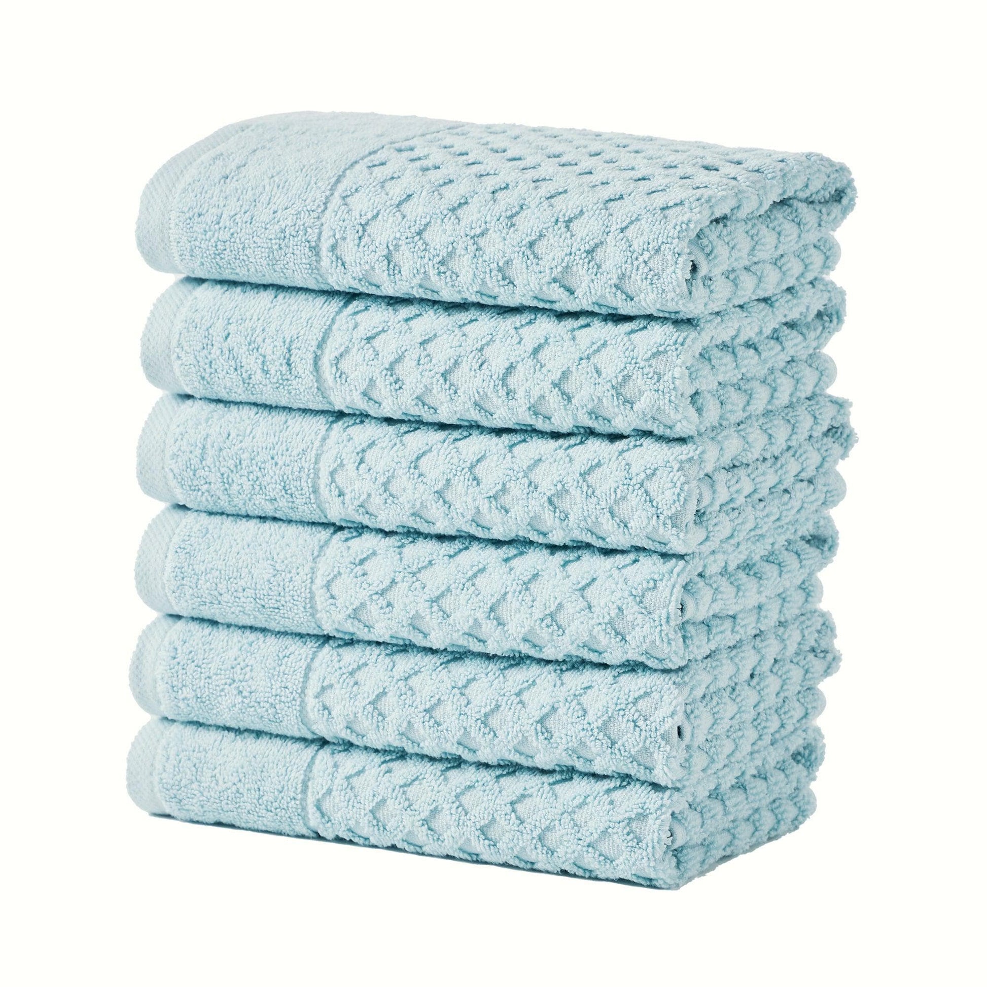 Cotton Diamond Waffle Weave Bath Towel Set - Grayson Collection - Best Buy Furniture