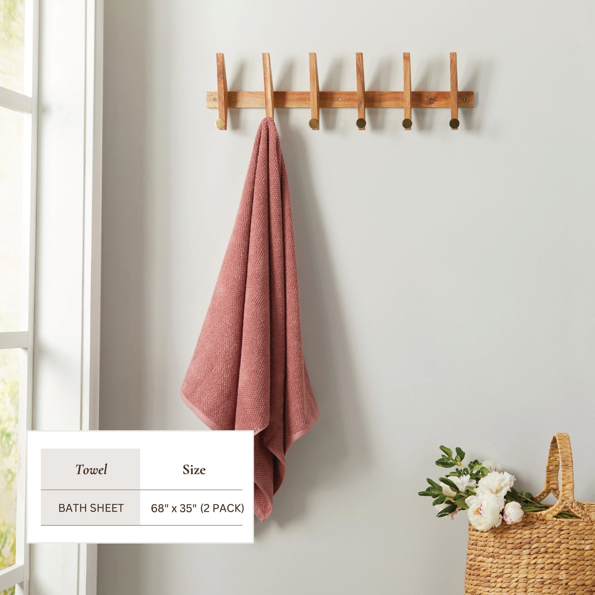 Cotton Textured Bath Towel Set - Acacia Collection - Best Buy Furniture