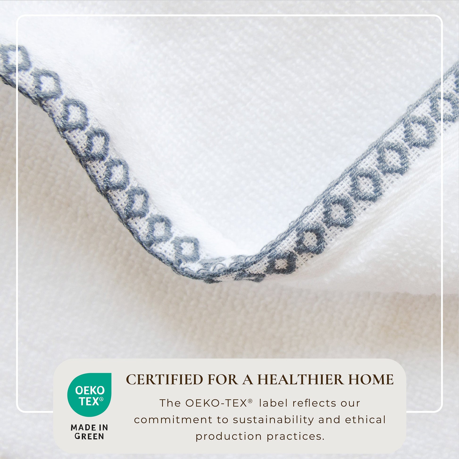 Cotton Border-Stitched 6-Piece Towel Set - Valery Collection - Best Buy Furniture