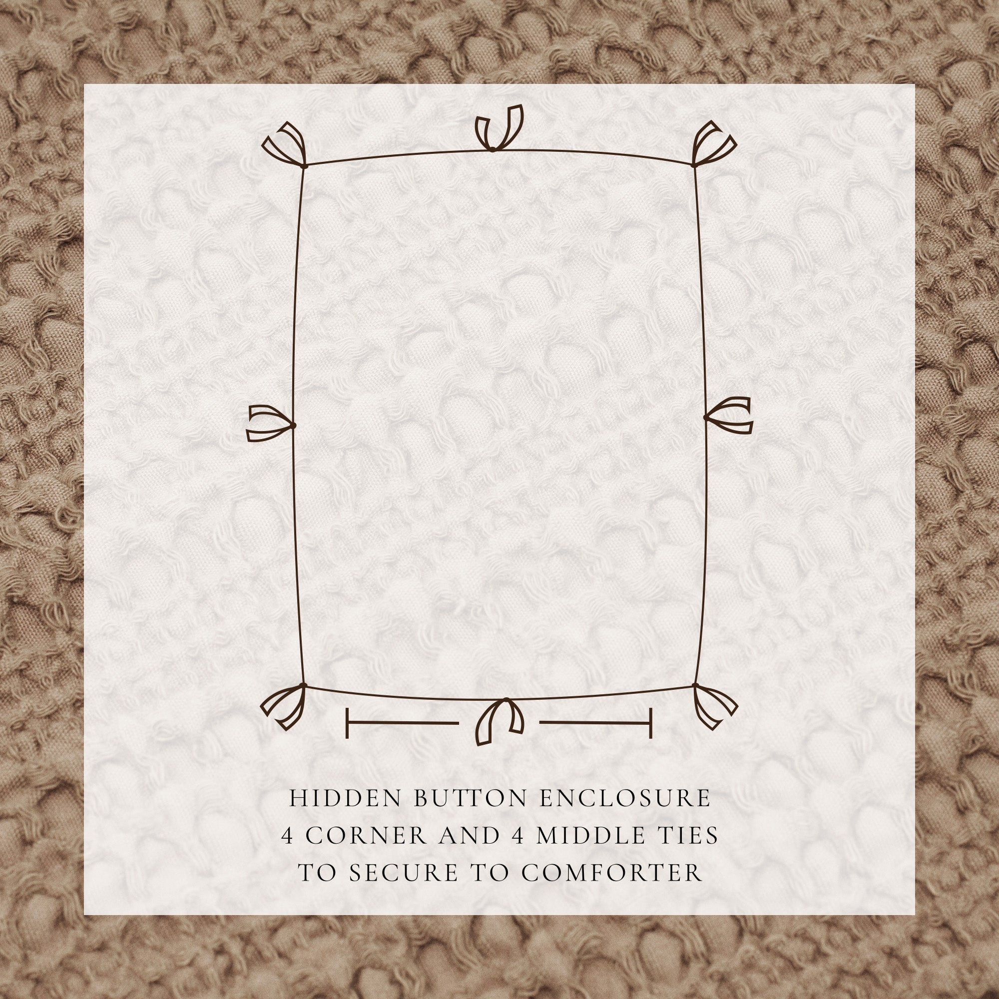 100% Cotton Honeycomb Waffle Duvet Set - Mattea Collection - Best Buy Furniture