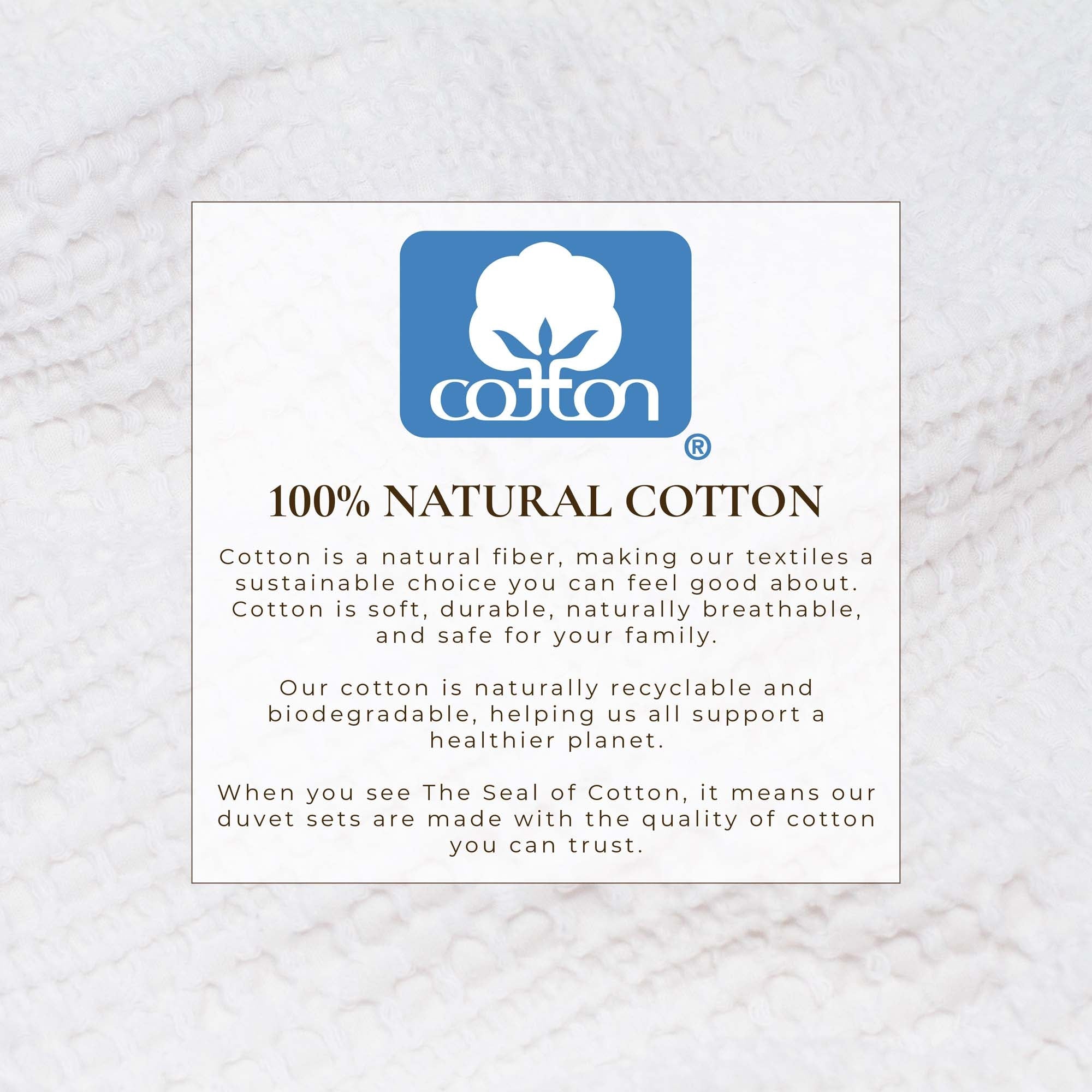 100% Cotton Honeycomb Waffle Duvet Set - Mattea Collection - Best Buy Furniture