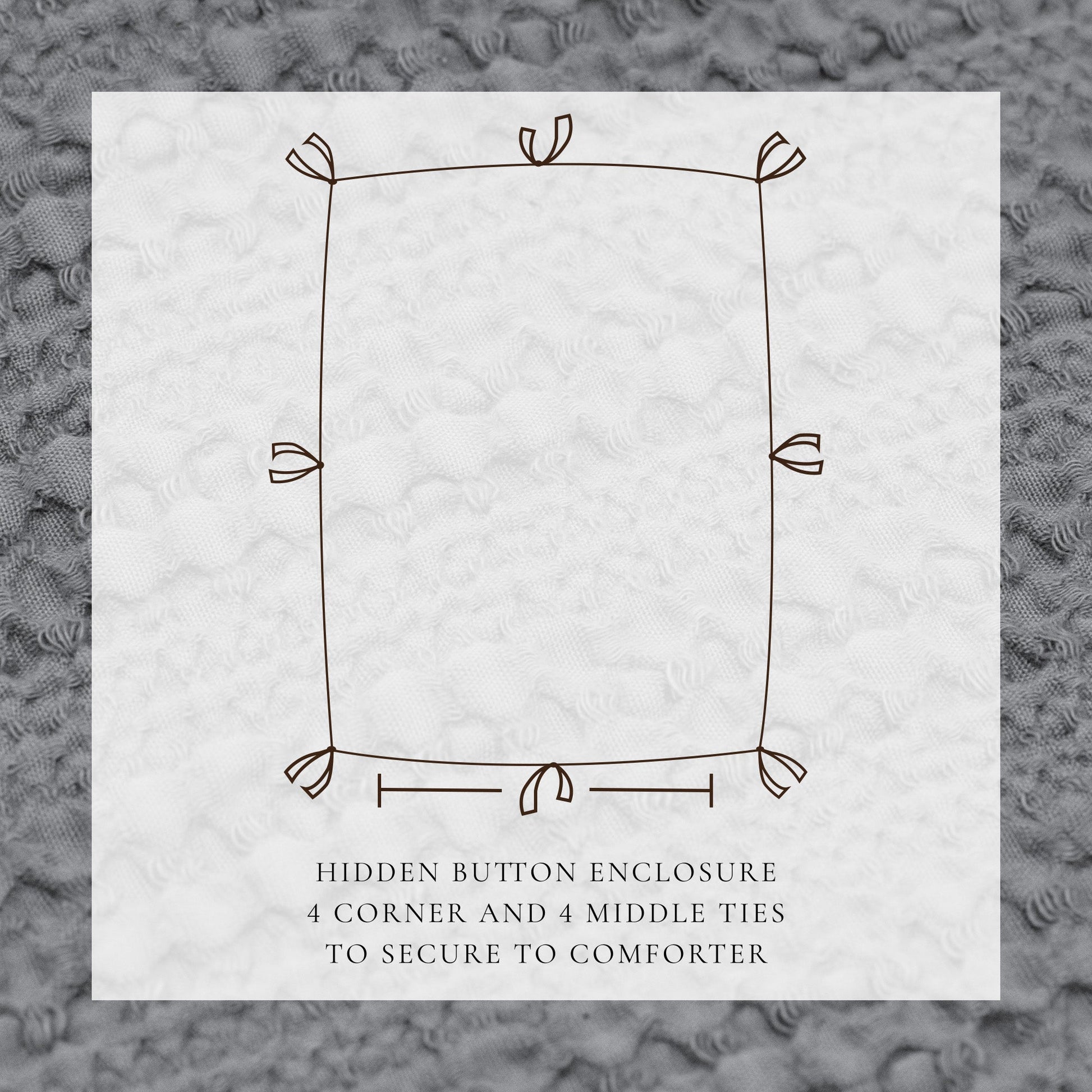 100% Cotton Honeycomb Waffle Duvet Set - Mattea Collection - Best Buy Furniture