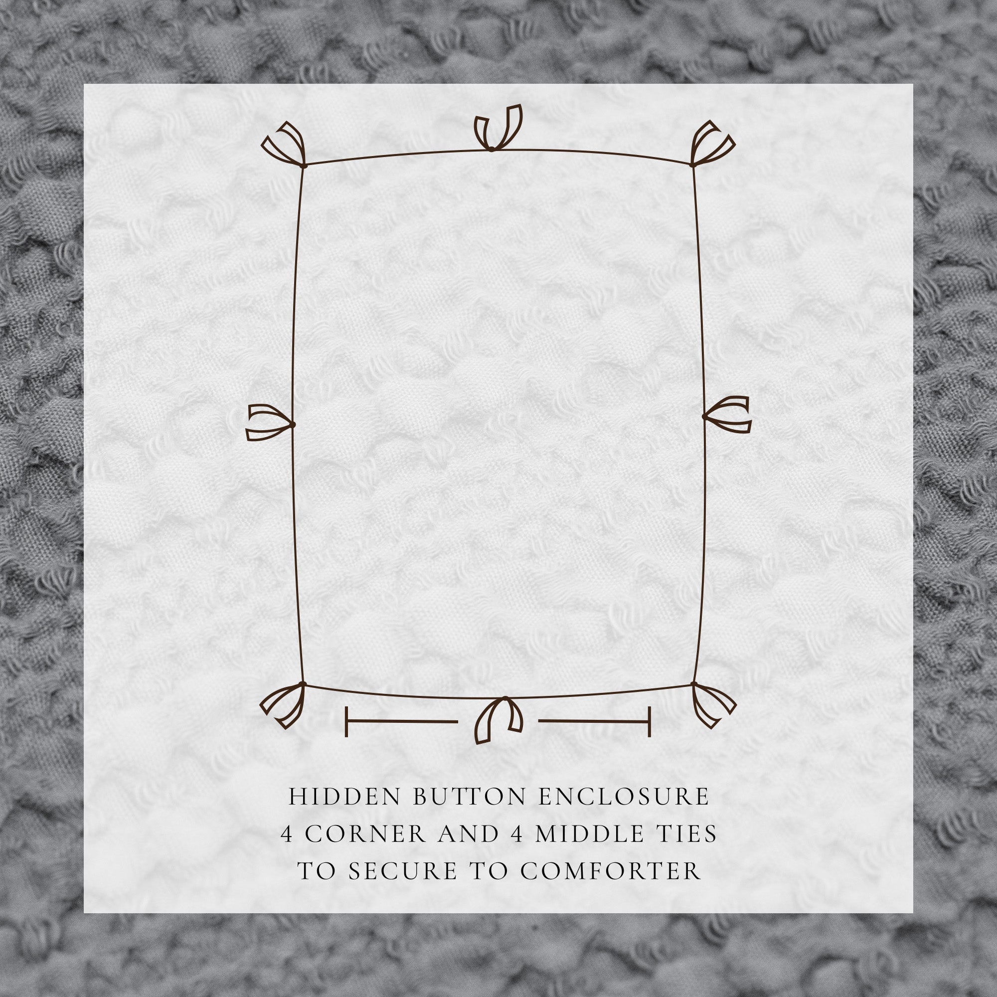 100% Cotton Honeycomb Waffle Duvet Set - Mattea Collection - Best Buy Furniture