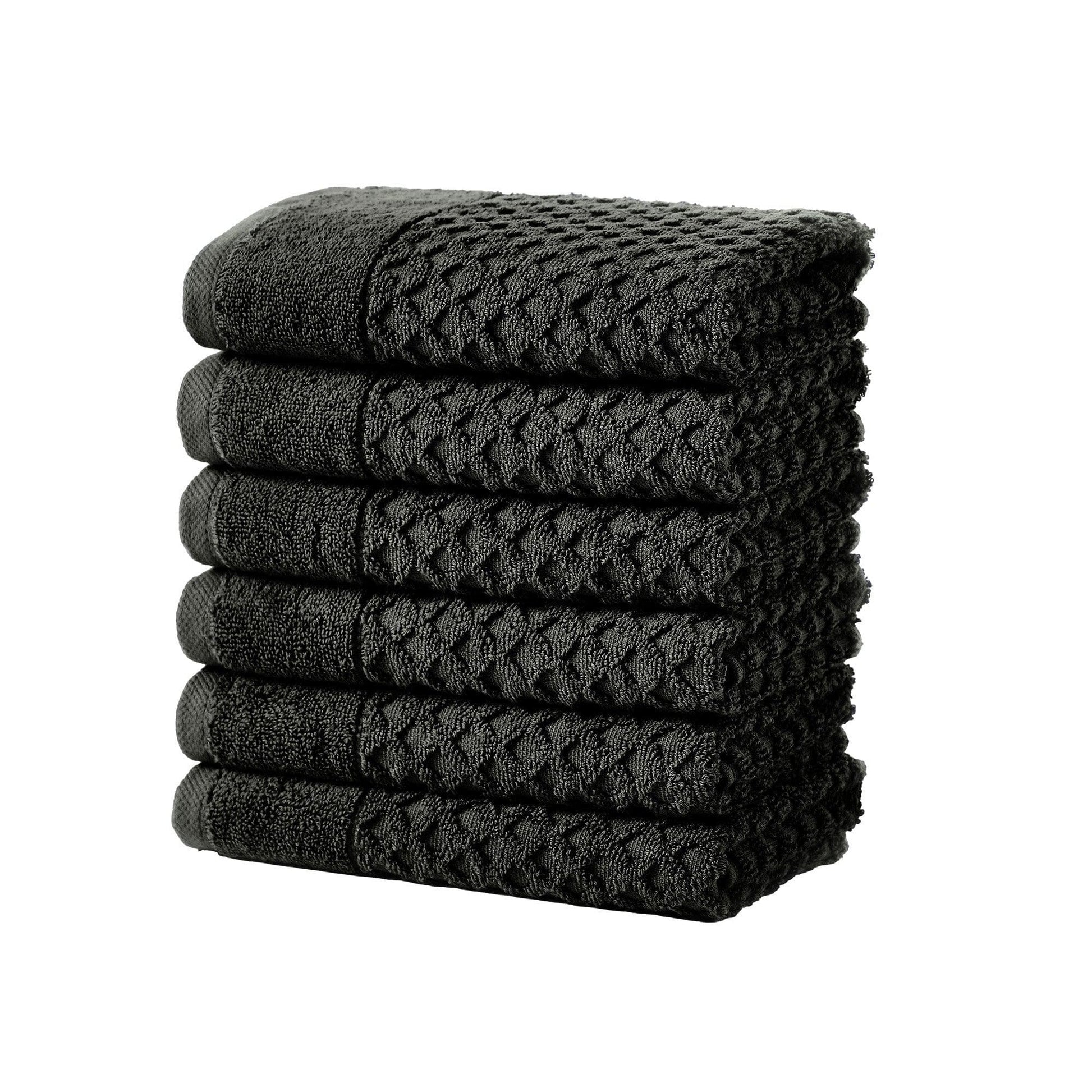 Cotton Diamond Waffle Weave Bath Towel Set - Grayson Collection - Best Buy Furniture