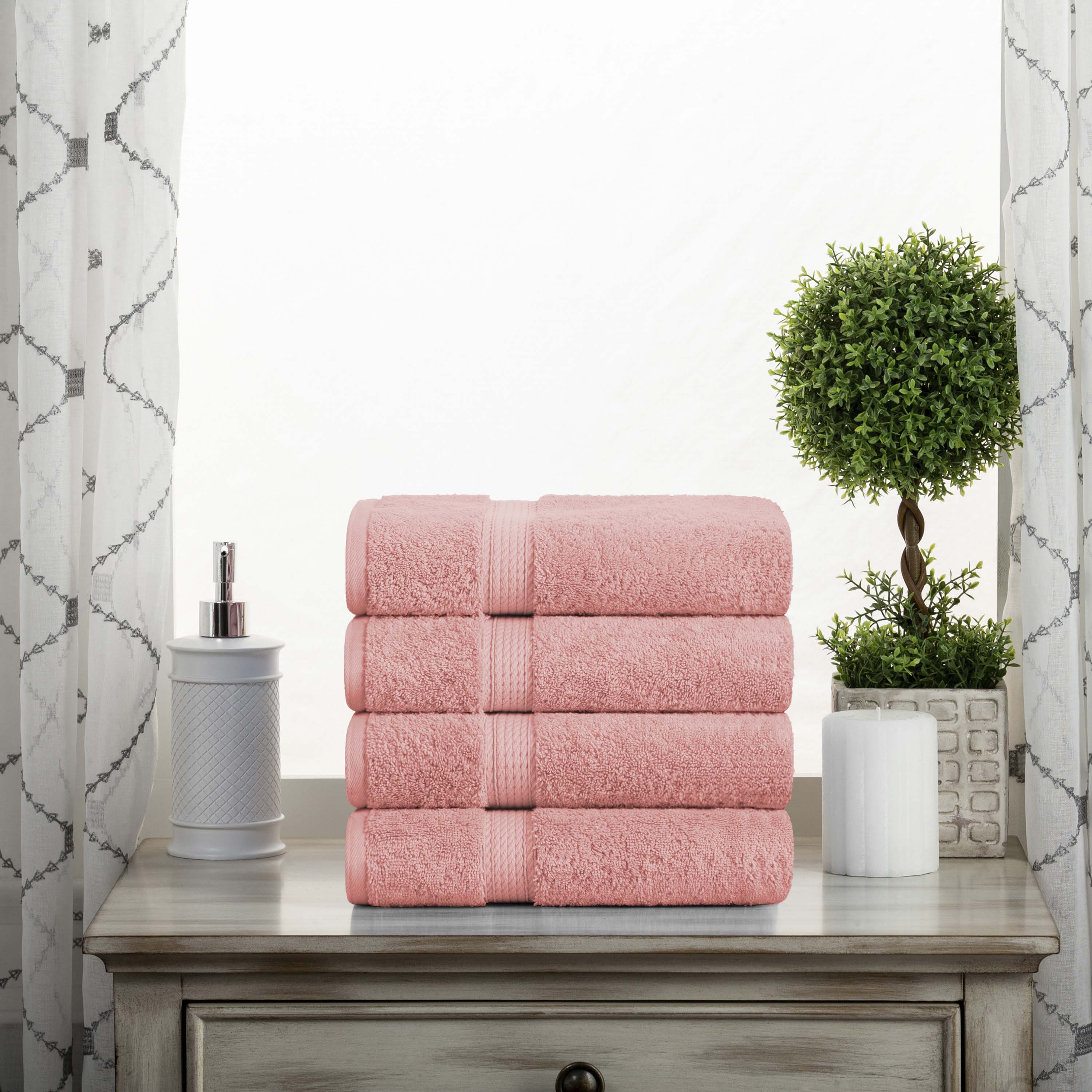 Madison Egyptian Cotton Plush Thick Absorbent Hand Towel Set of 4