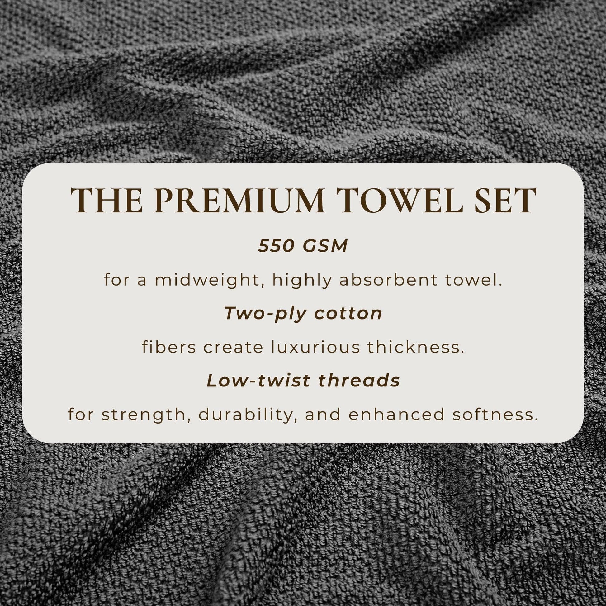 Cotton Textured Bath Towel Set - Acacia Collection - Best Buy Furniture