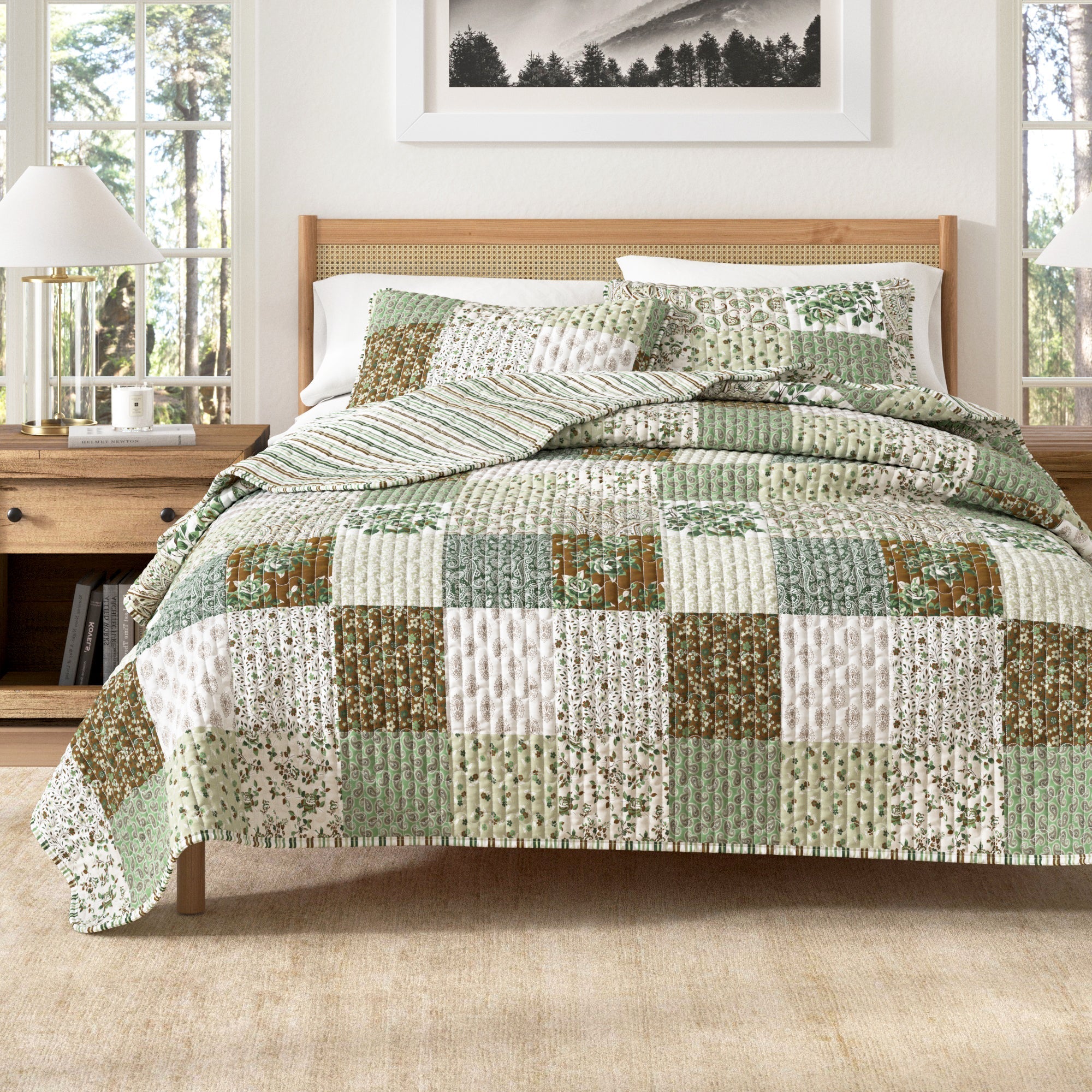 Floral Patchwork Quilt Set - Damia Collection - Best Buy Furniture