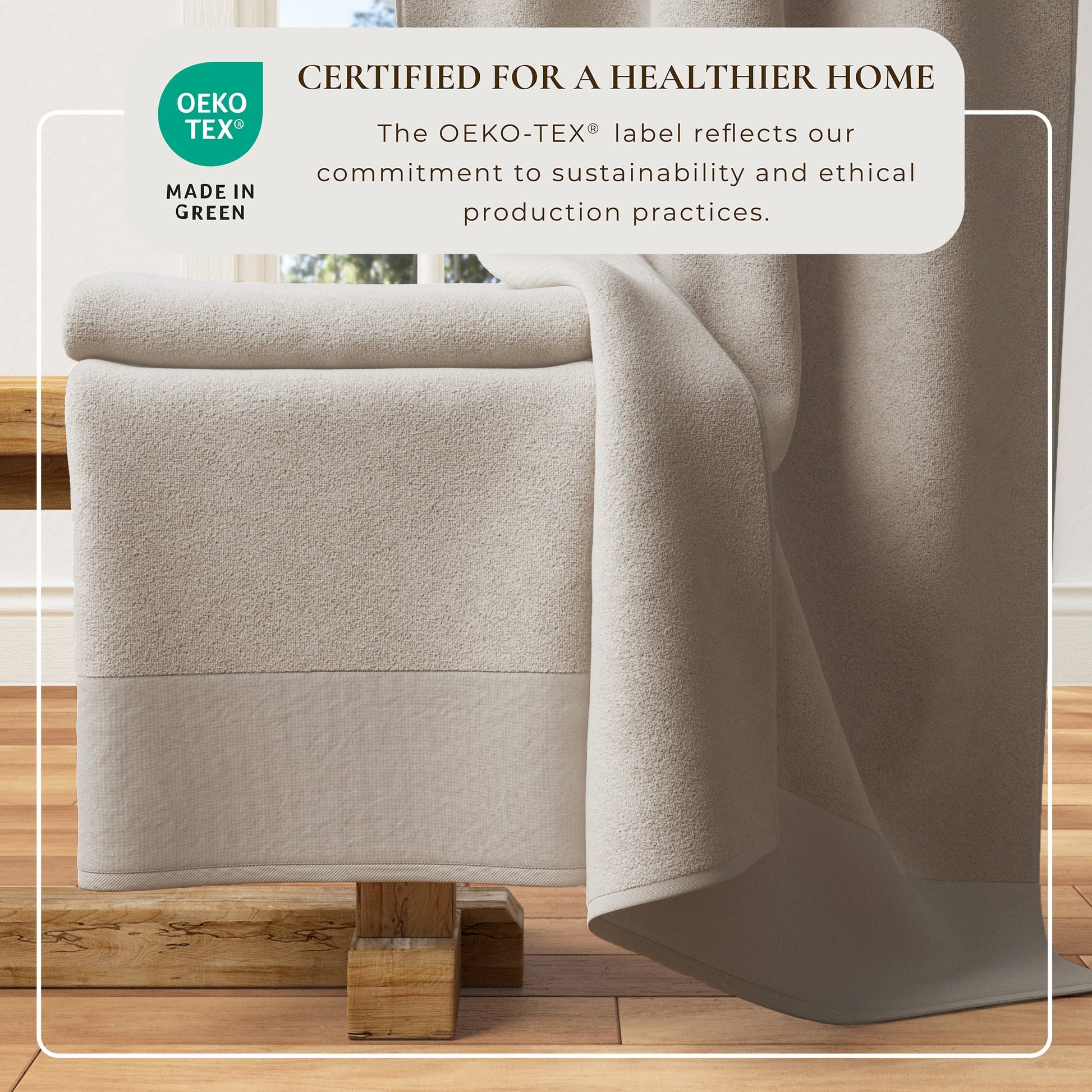 Cotton Linen-Like Border 6-Piece Towel Set - Priya Collection - Best Buy Furniture