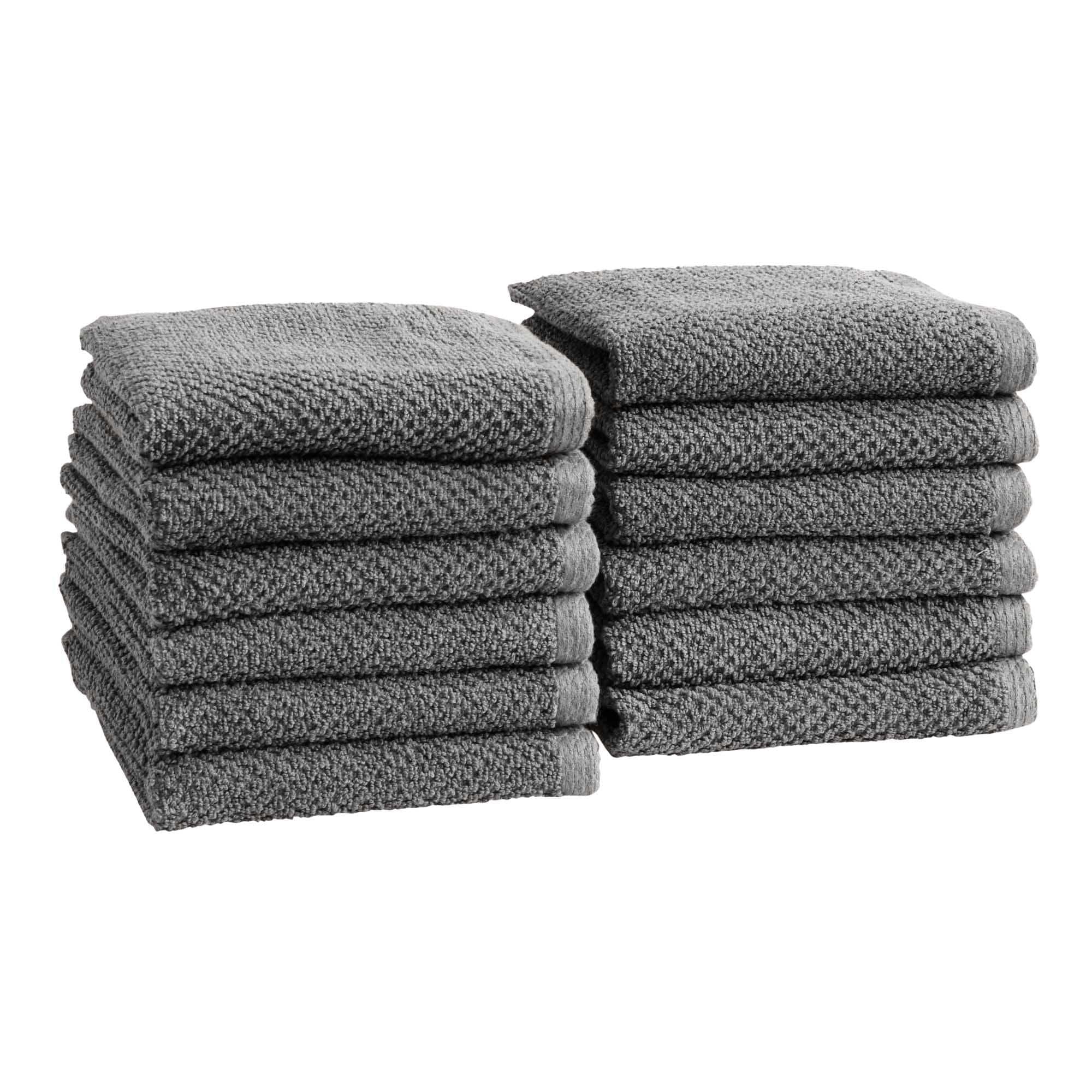 Cotton Textured Bath Towel Set - Acacia Collection - Best Buy Furniture