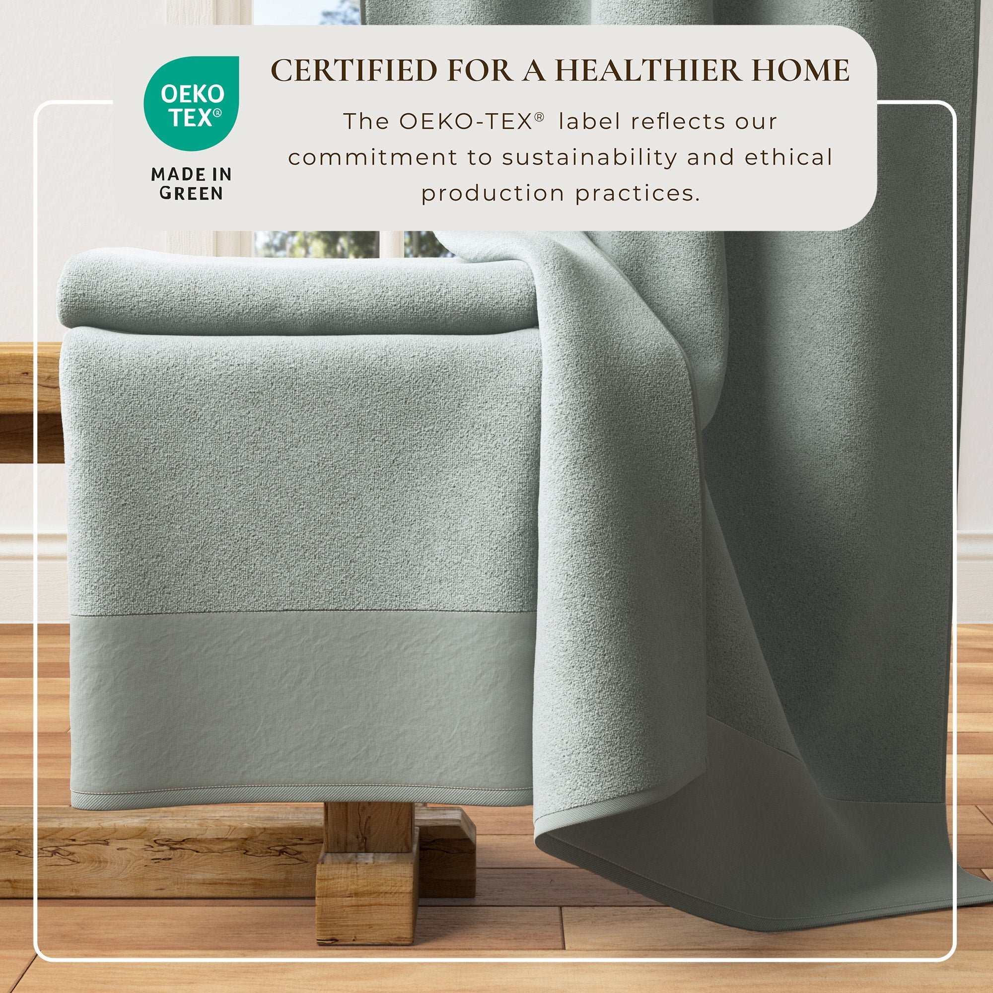 Cotton Linen-Like Border 6-Piece Towel Set - Priya Collection - Best Buy Furniture