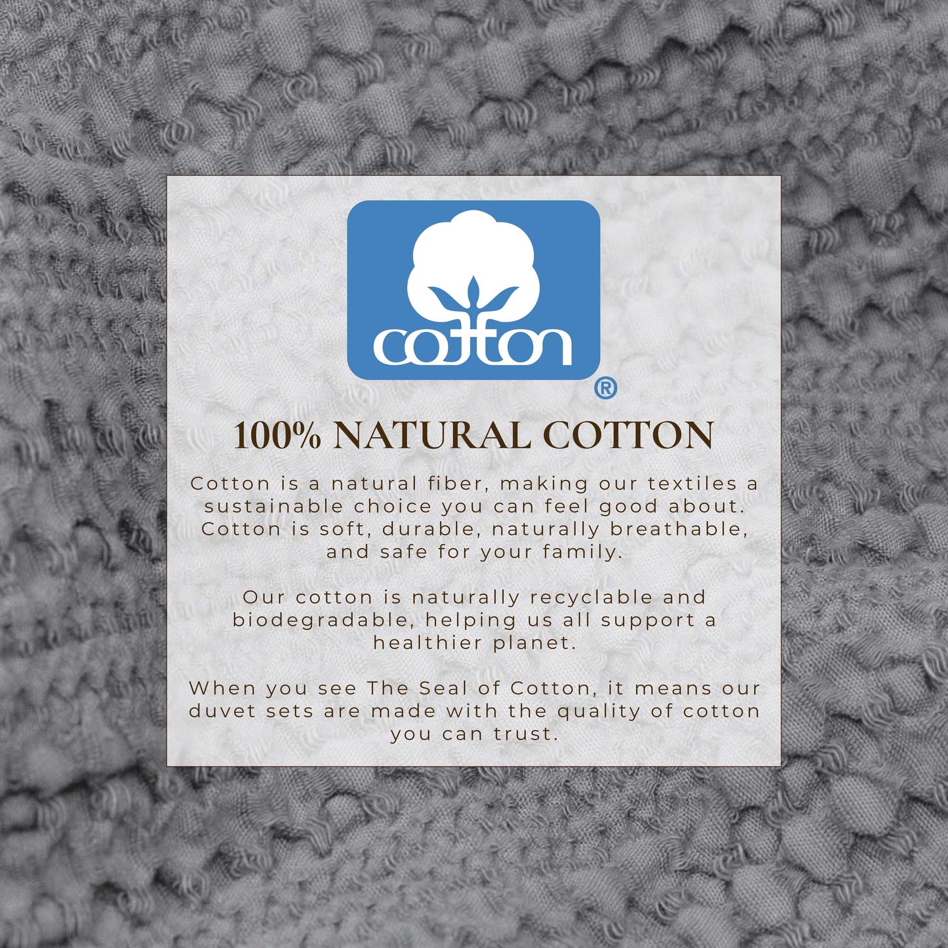 100% Cotton Honeycomb Waffle Duvet Set - Mattea Collection - Best Buy Furniture