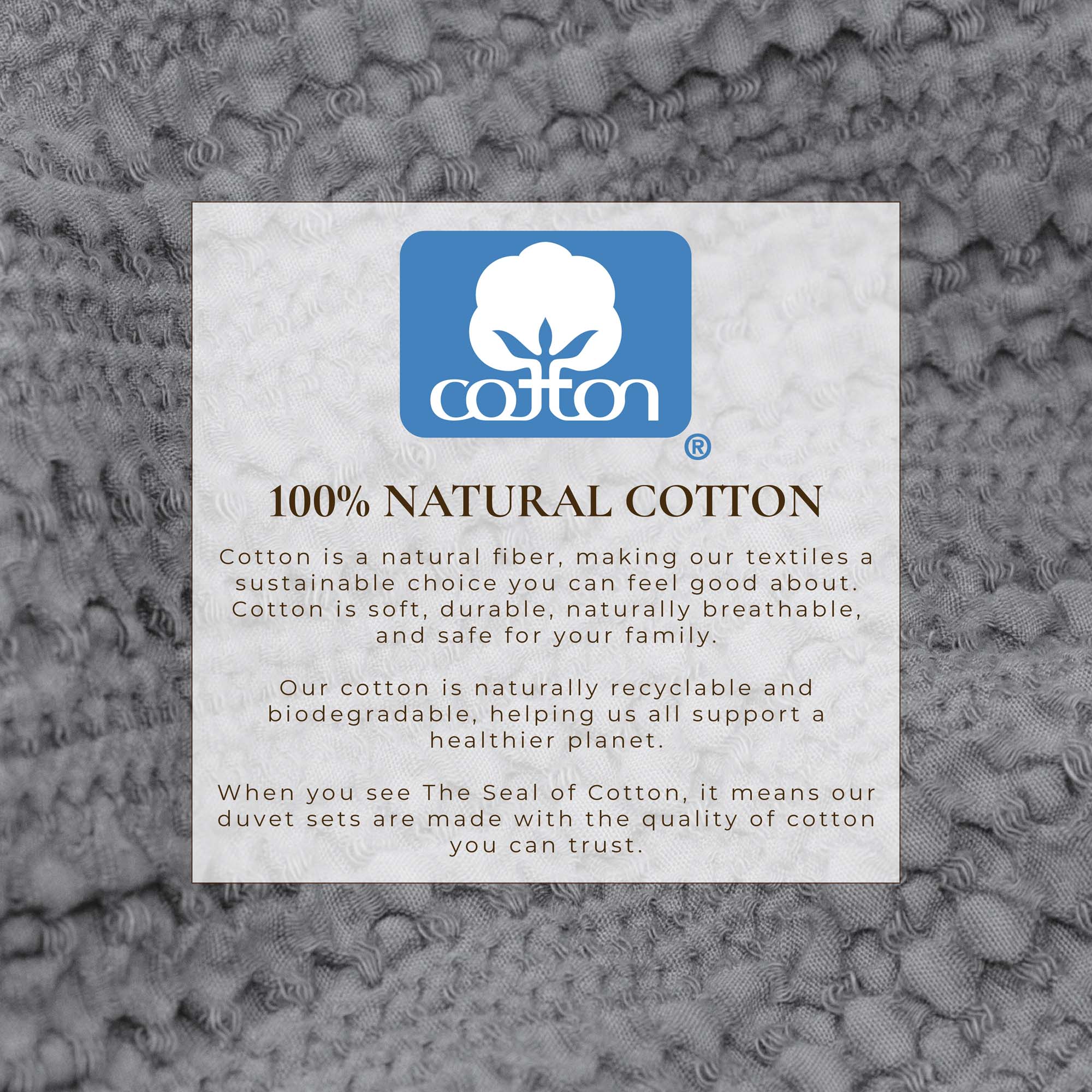 100% Cotton Honeycomb Waffle Duvet Set - Mattea Collection - Best Buy Furniture