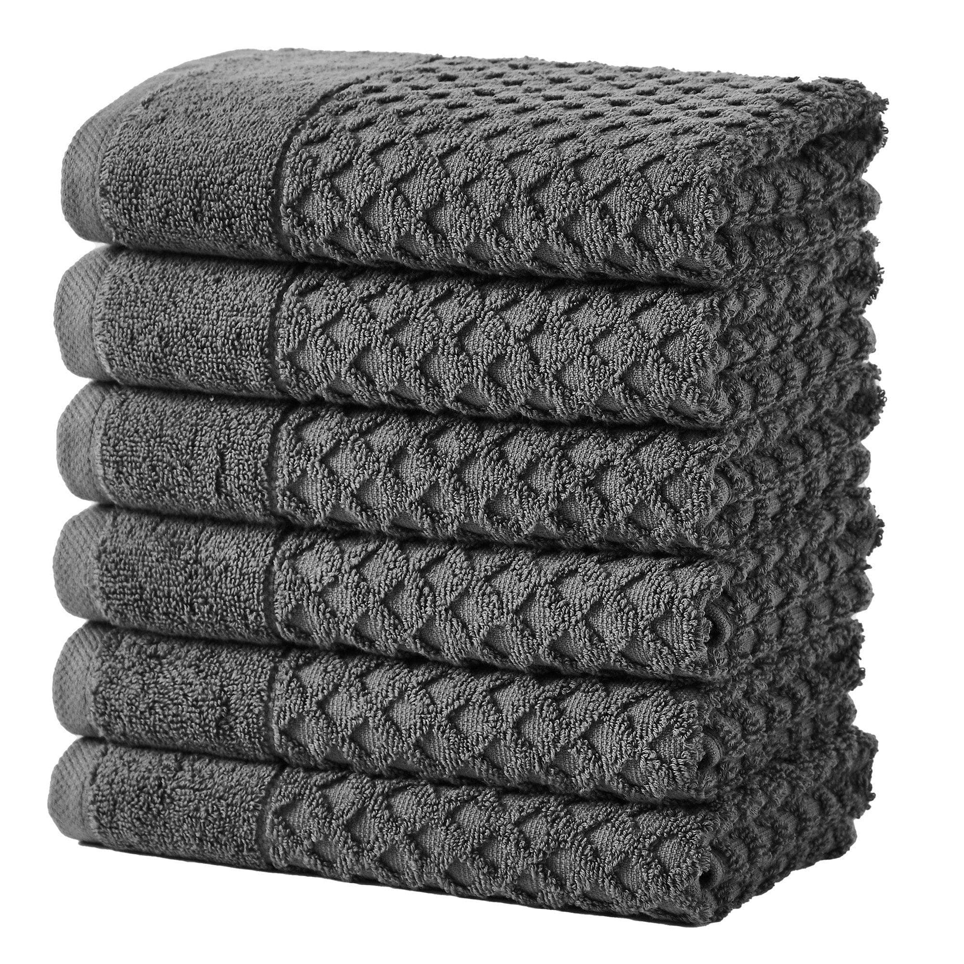 Cotton Diamond Waffle Weave Bath Towel Set - Grayson Collection - Best Buy Furniture