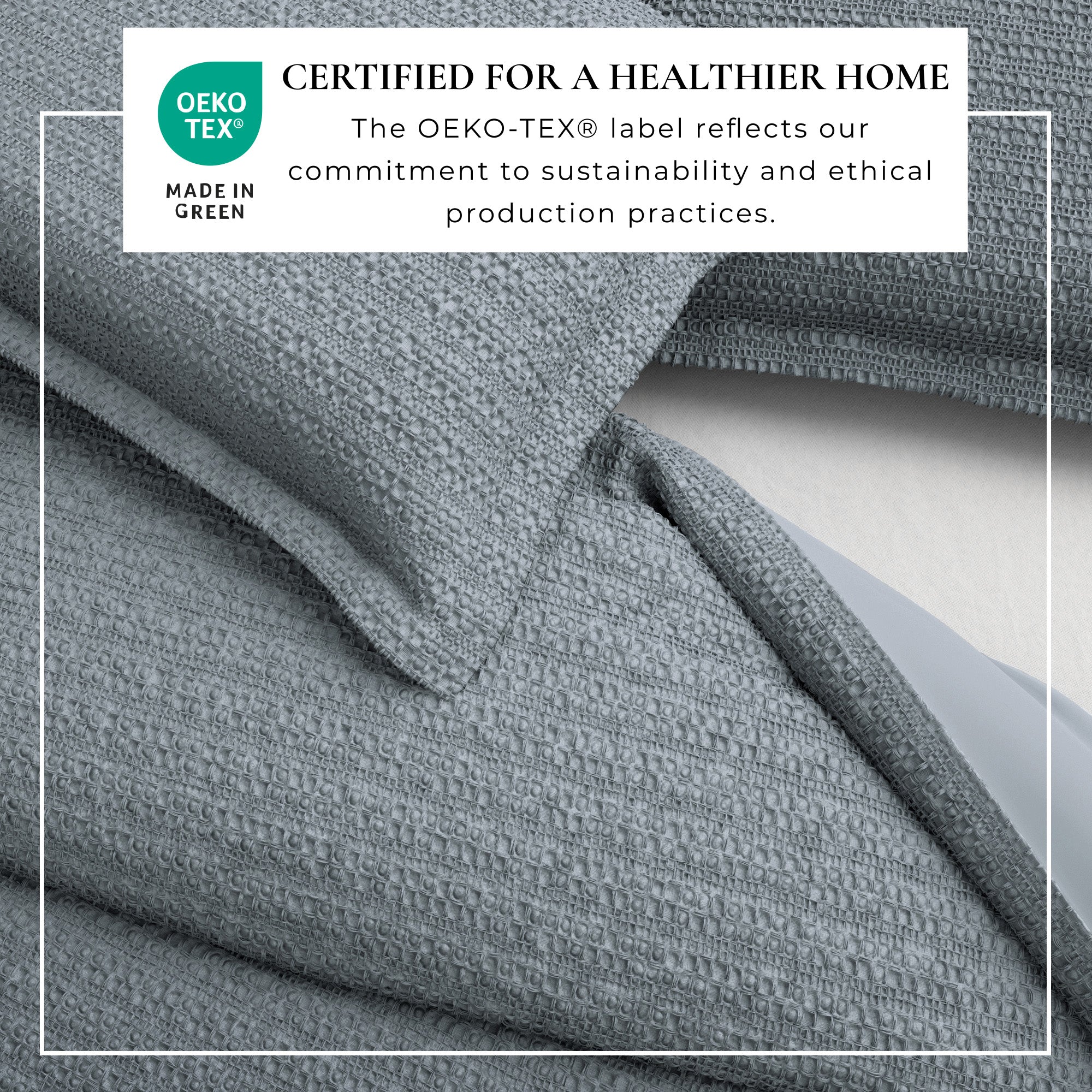 100% Cotton Honeycomb Waffle Duvet Set - Mattea Collection - Best Buy Furniture