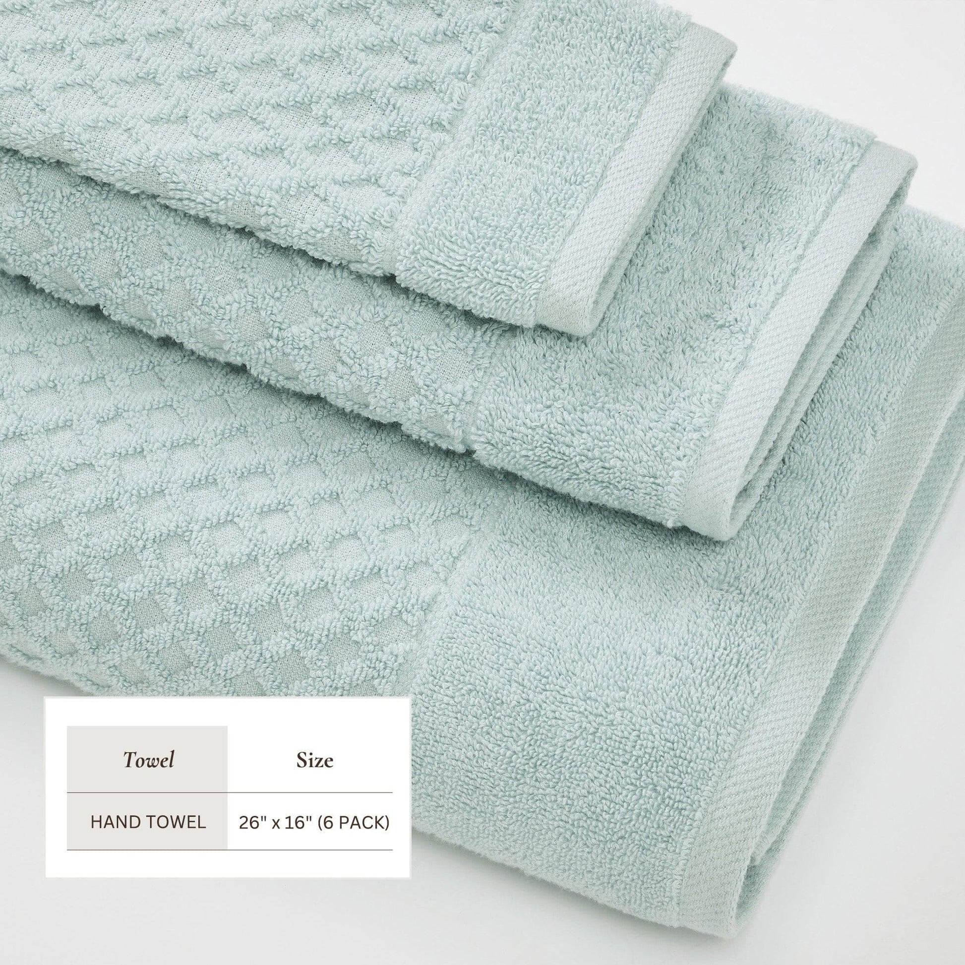 Cotton Diamond Waffle Weave Bath Towel Set - Grayson Collection - Best Buy Furniture
