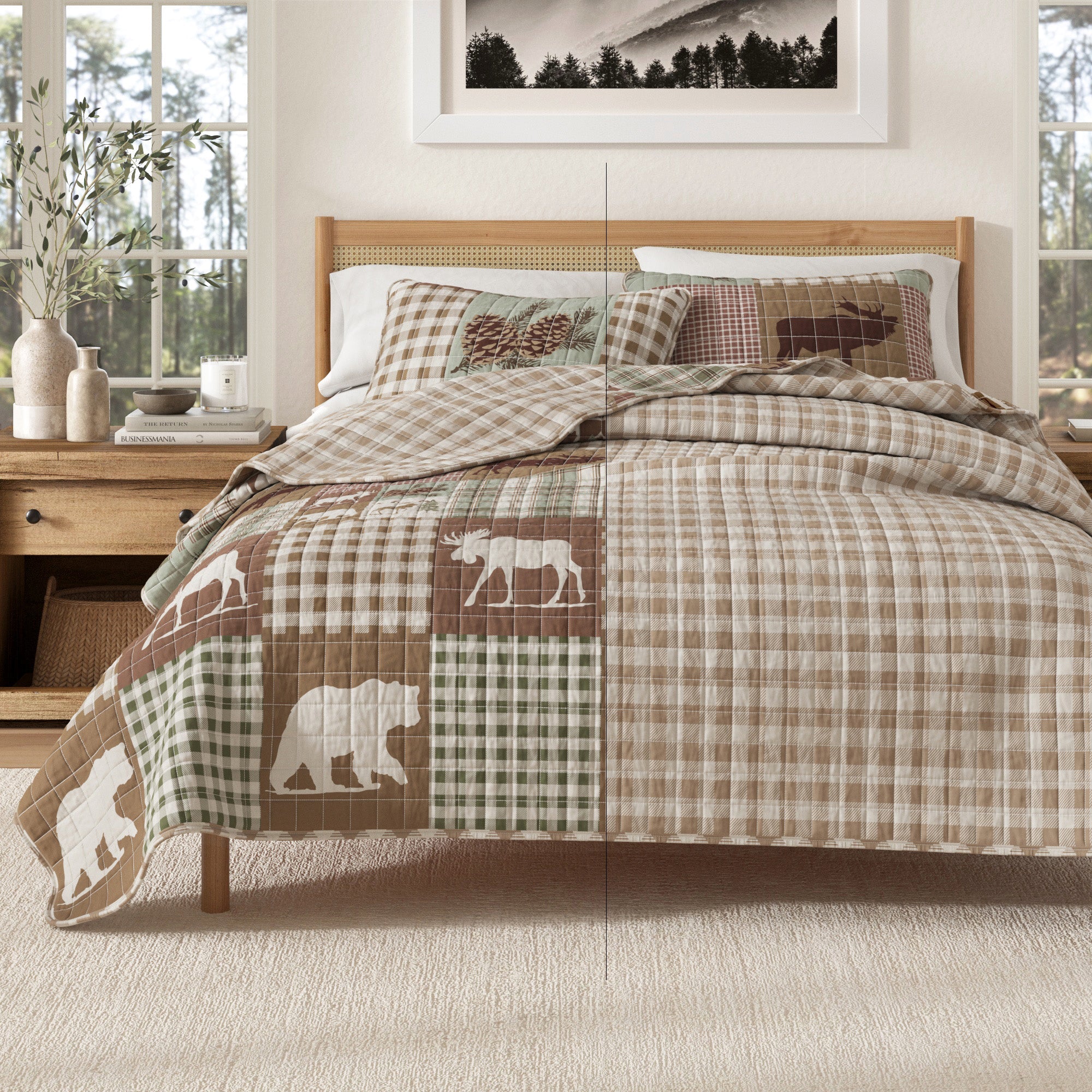 Rustic Landscape Quilt Set - Matthew Collection - Best Buy Furniture